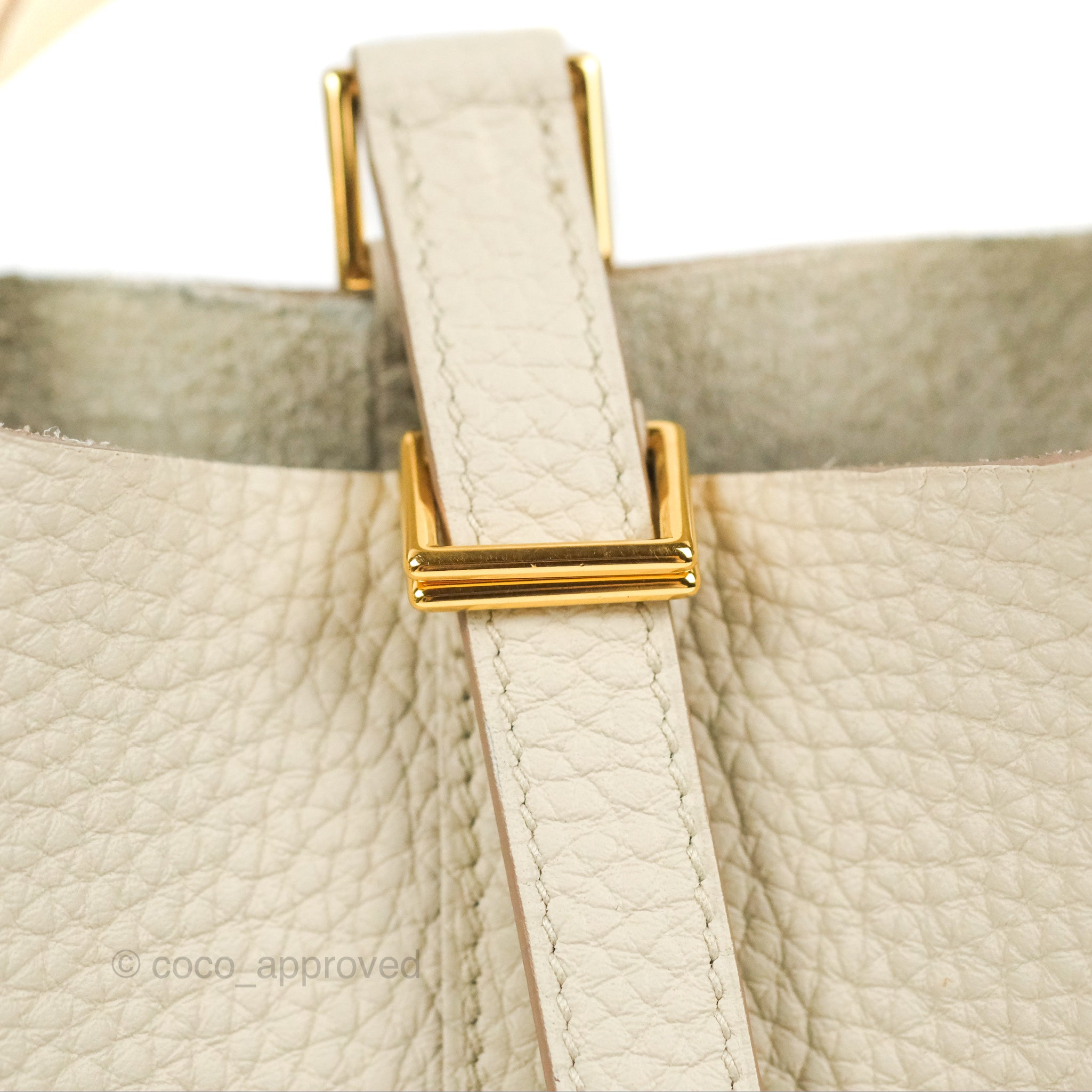 Hermes In the Loop 18 Beton Clemence with Gold-plated hardware