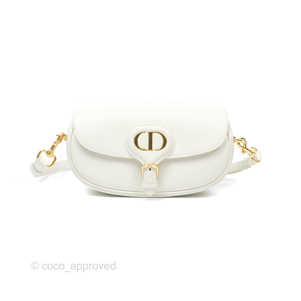 Christian Dior Bobby East-West Bag Calfskin White