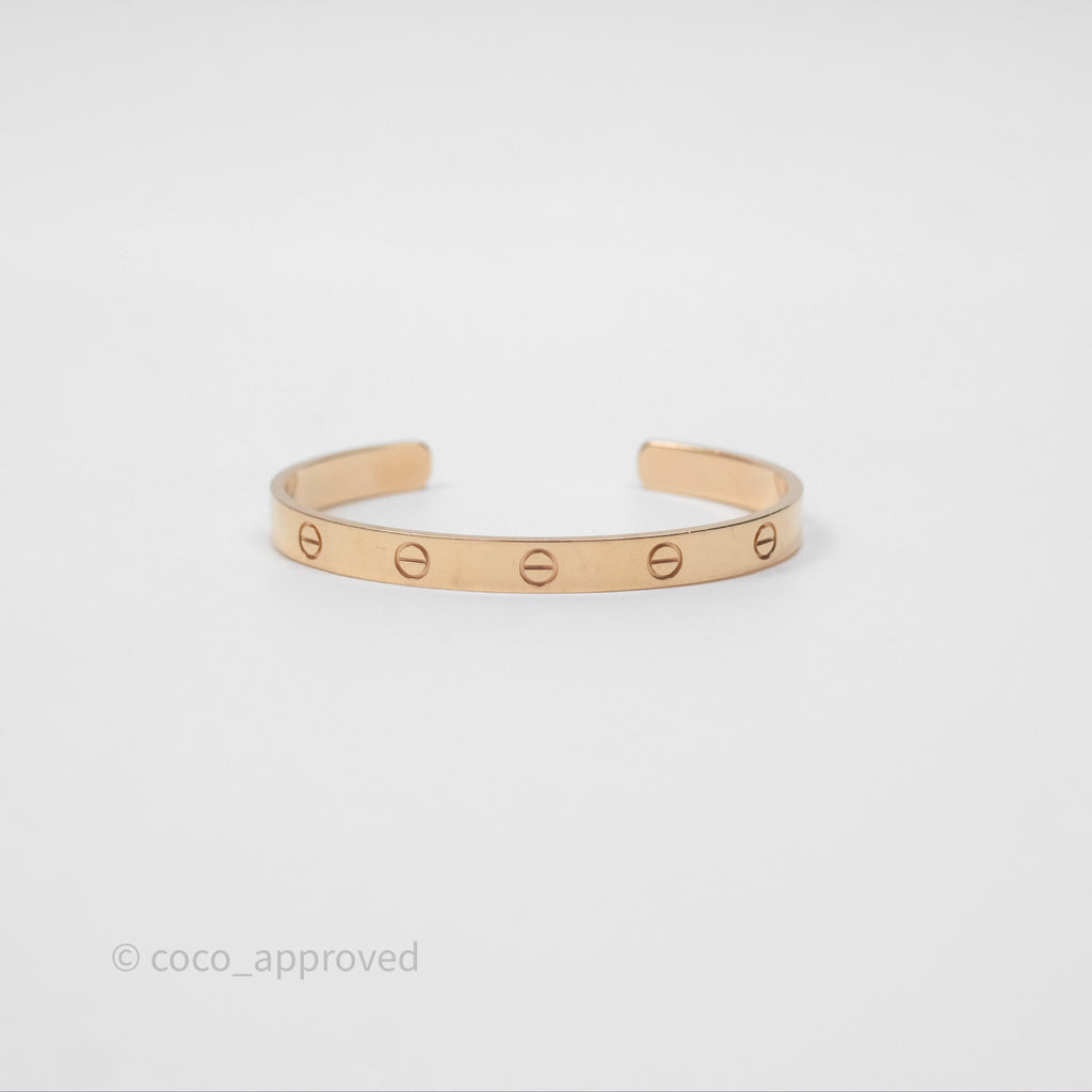 Cartier Love Bracelet Open Classic Model Rose Gold