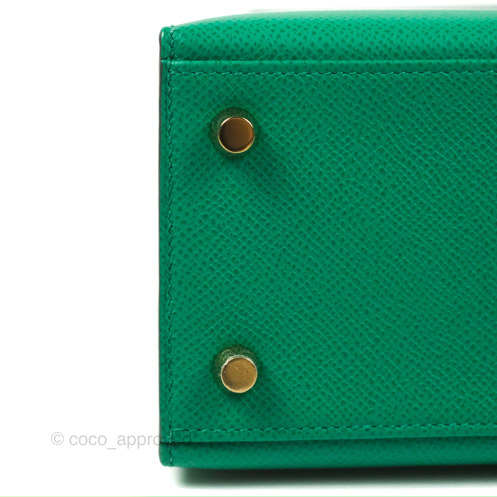 DM/Email To Purchase - Hermès Sellier Kelly 25 Vert Jade Epsom