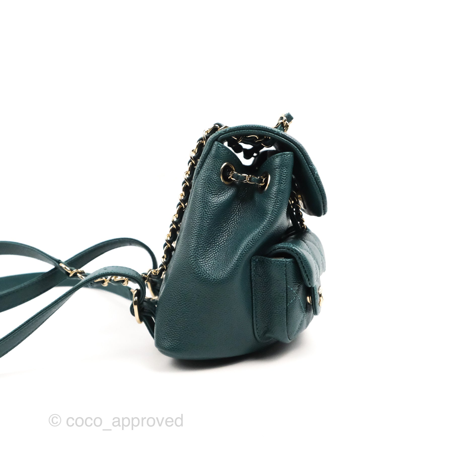 green chanel backpack