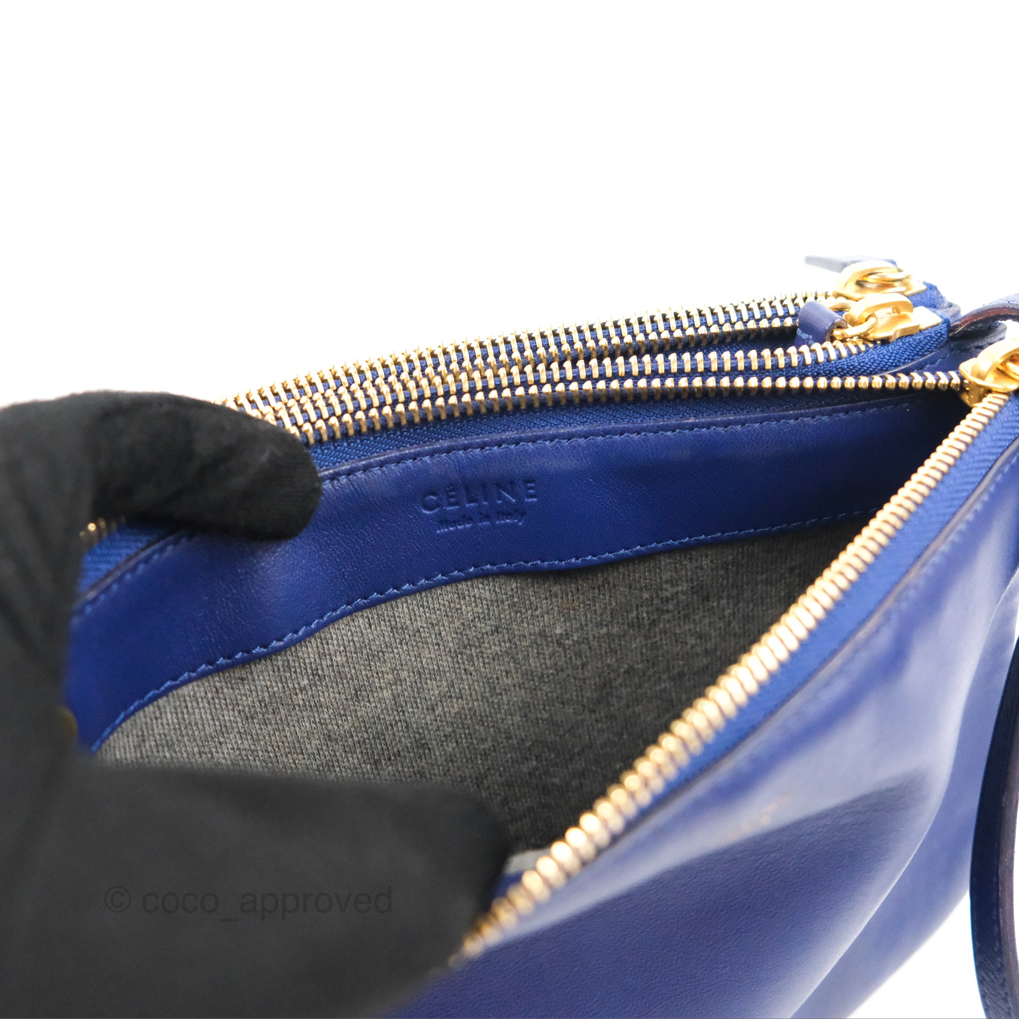 Celine Small Trio Bag - Blue Crossbody Bags, Handbags - CEL268511