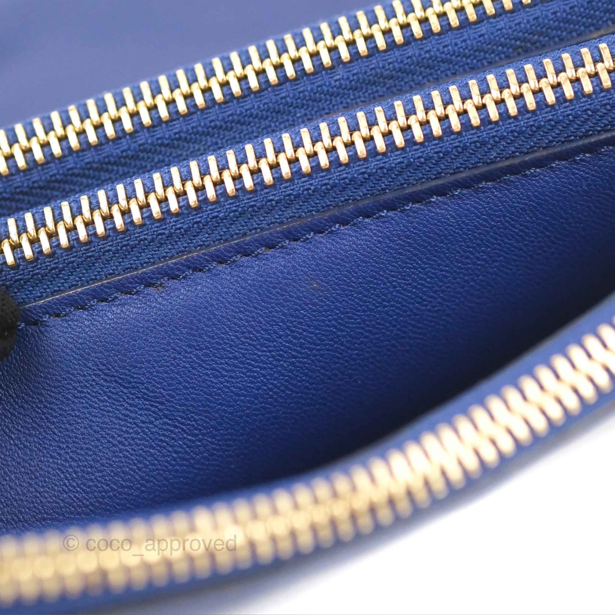 Celine Trio Crossbody Bag Leather Small Blue 1794481