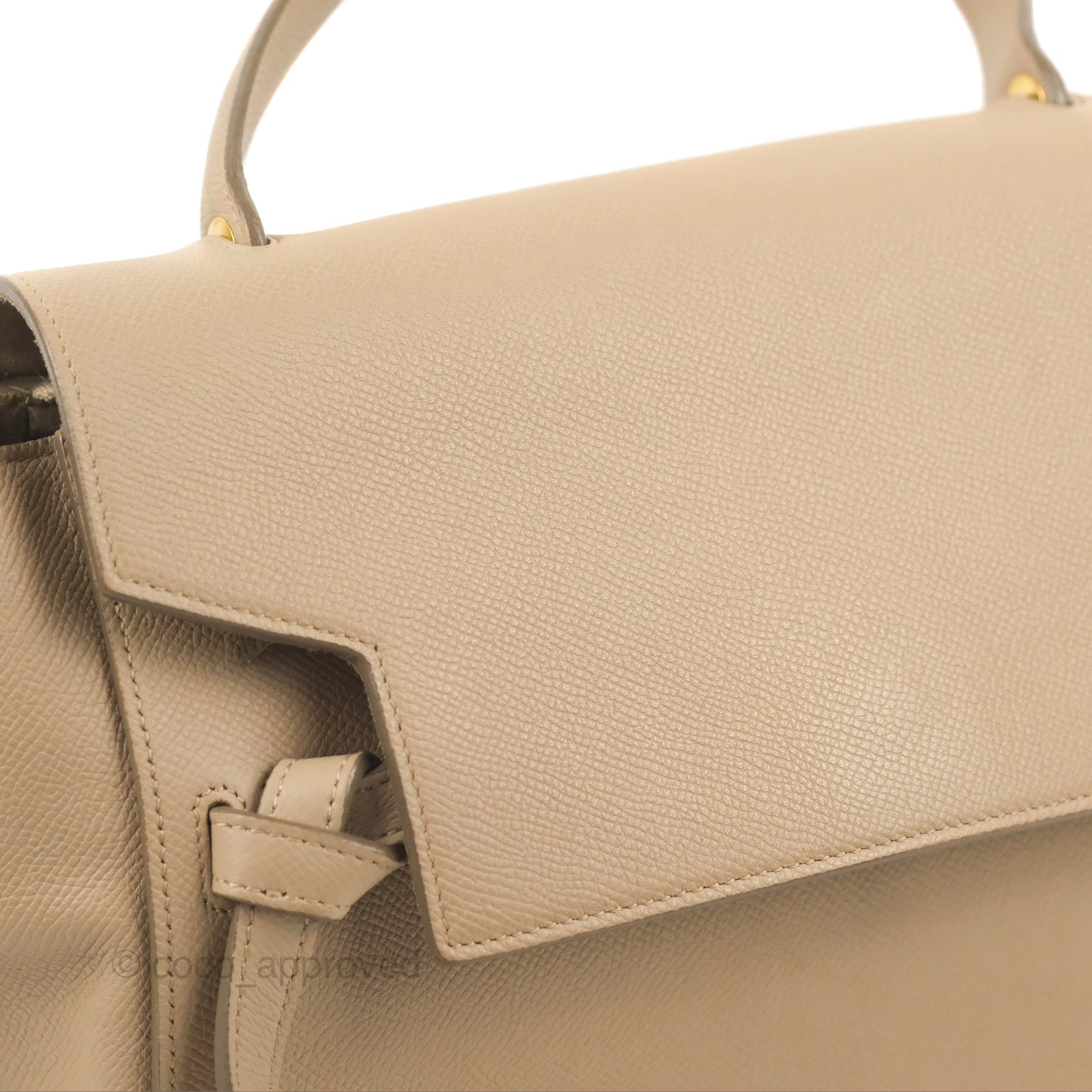 NANO BELT BAG IN GRAINED CALFSKIN - LIGHT TAUPE