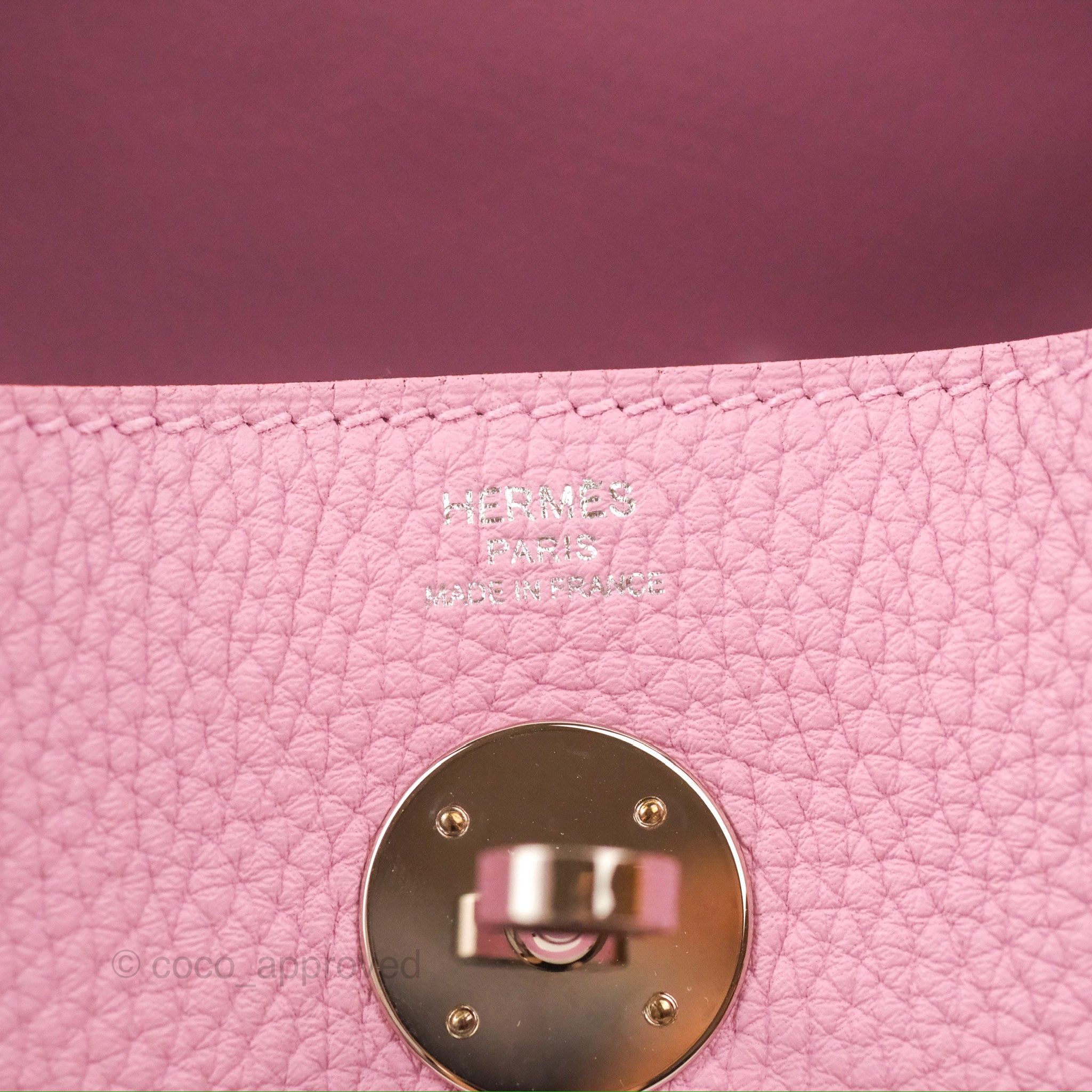 Hermès Mini Lindy 20 Mauve Sylvestre Clemence PHW - Klueles - shop