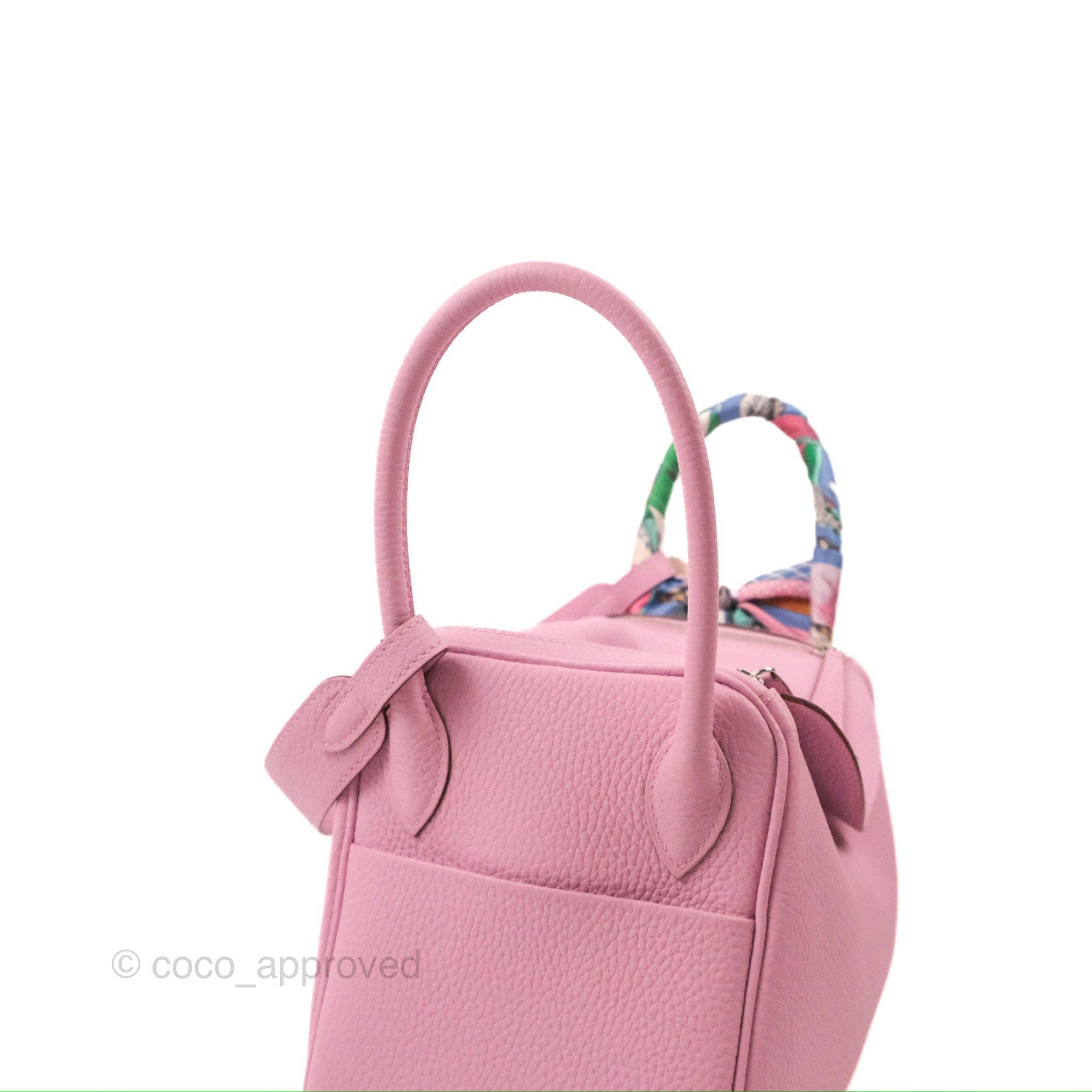 Brand New Hermès Lindy 26 Mauve Pink Sylvestre Clemence Palladium Hardware  U