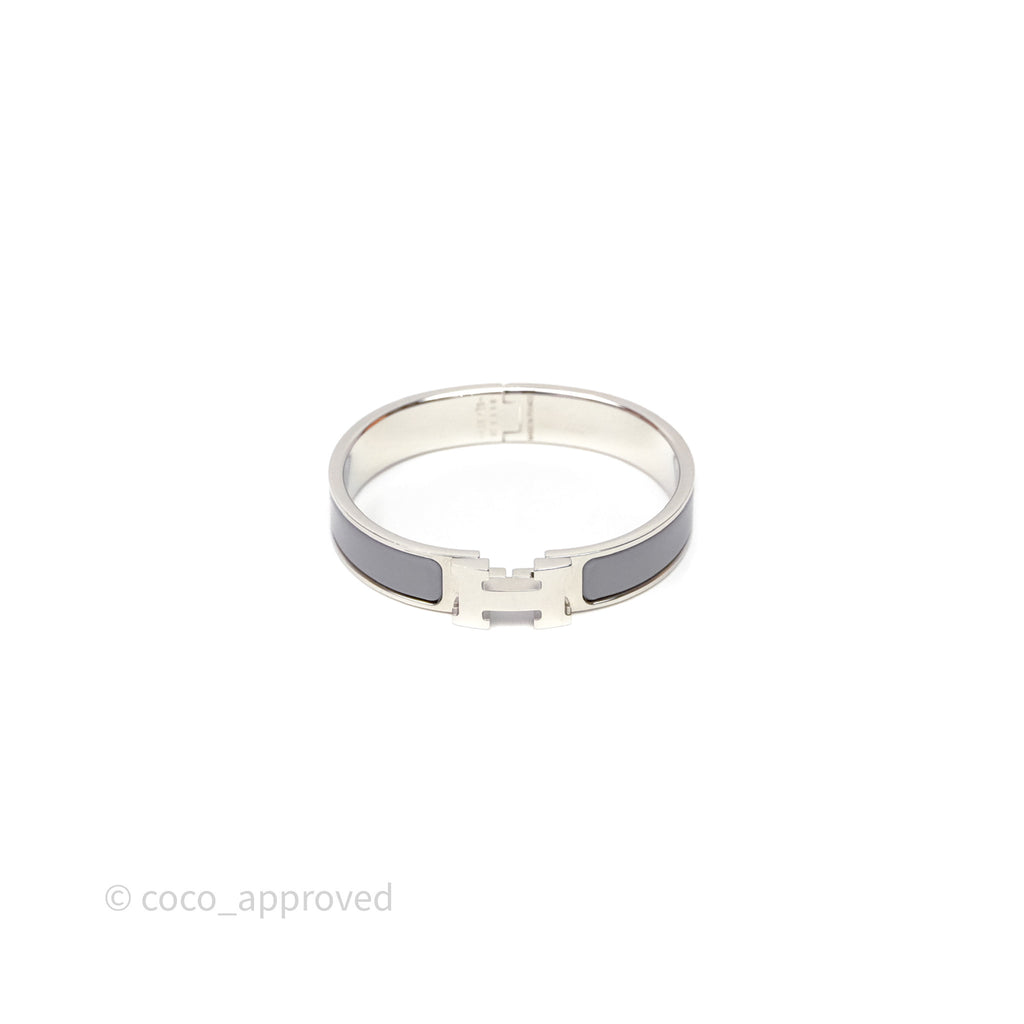 Hermès Clic H Bracelet Grey Palladium Hardware PM