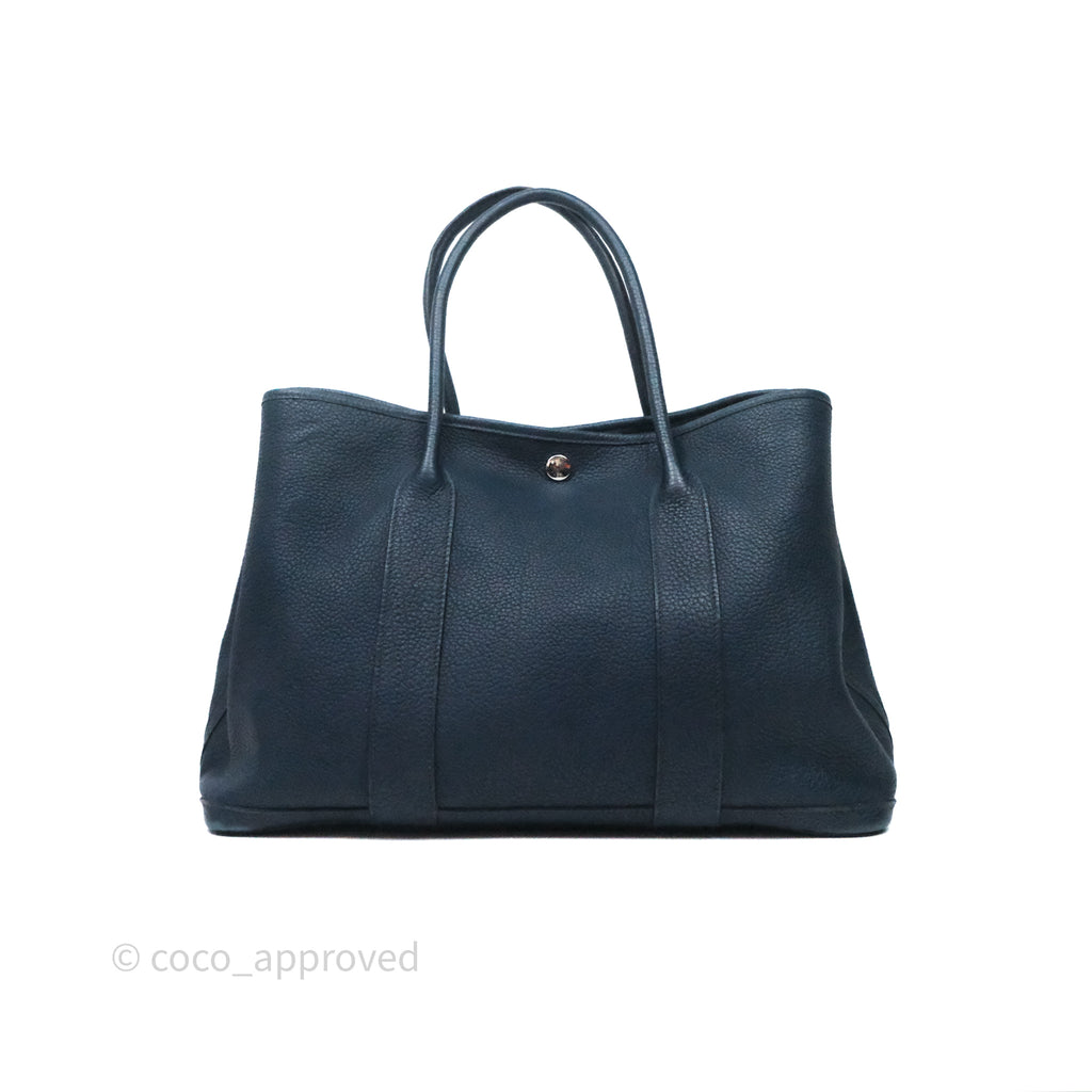 Hermès Garden Party 36 Bleu de Prusse 7P Palladium Hardware
