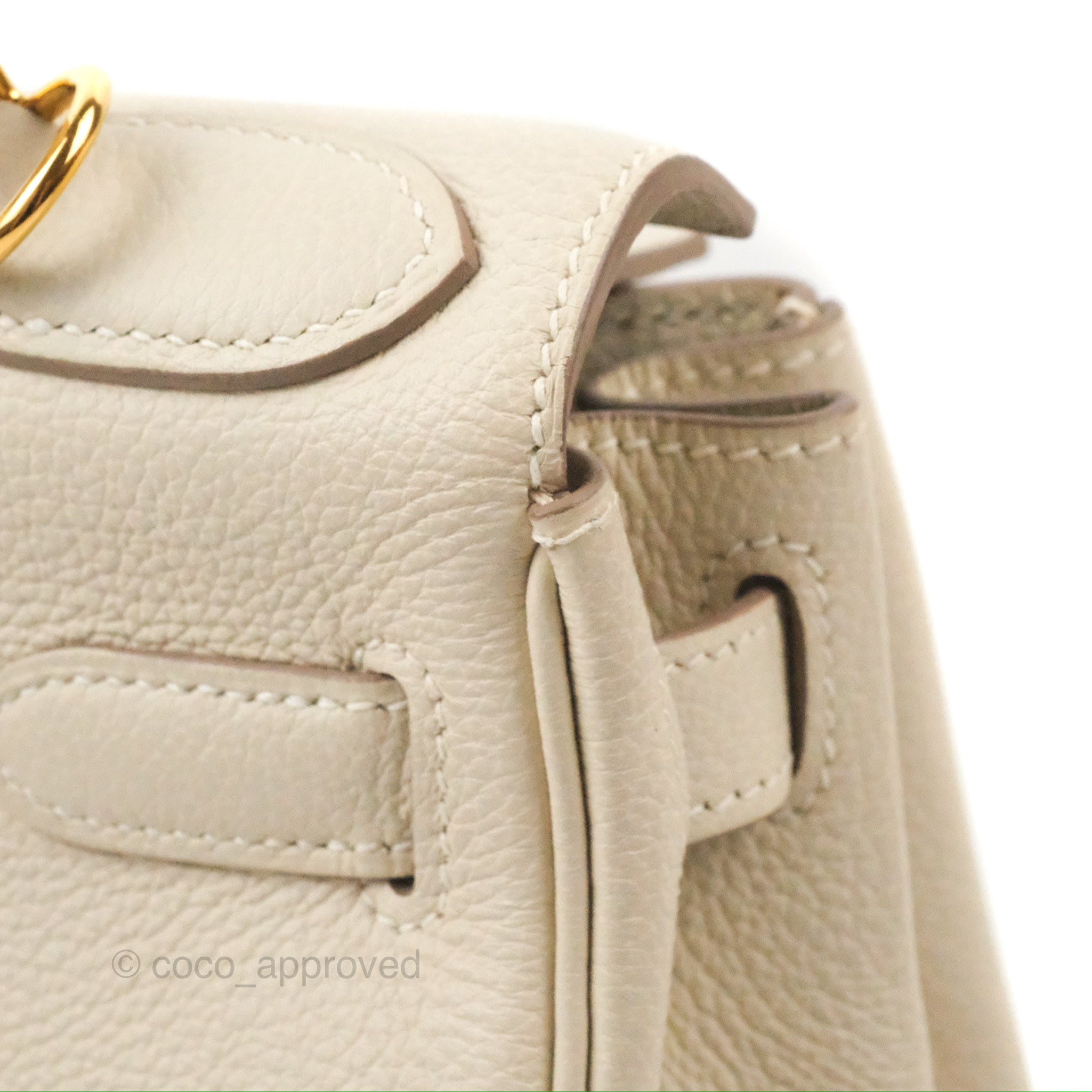 Hermes Kelly Retourne 28 Craie Togo Gold Hardware – Madison Avenue Couture