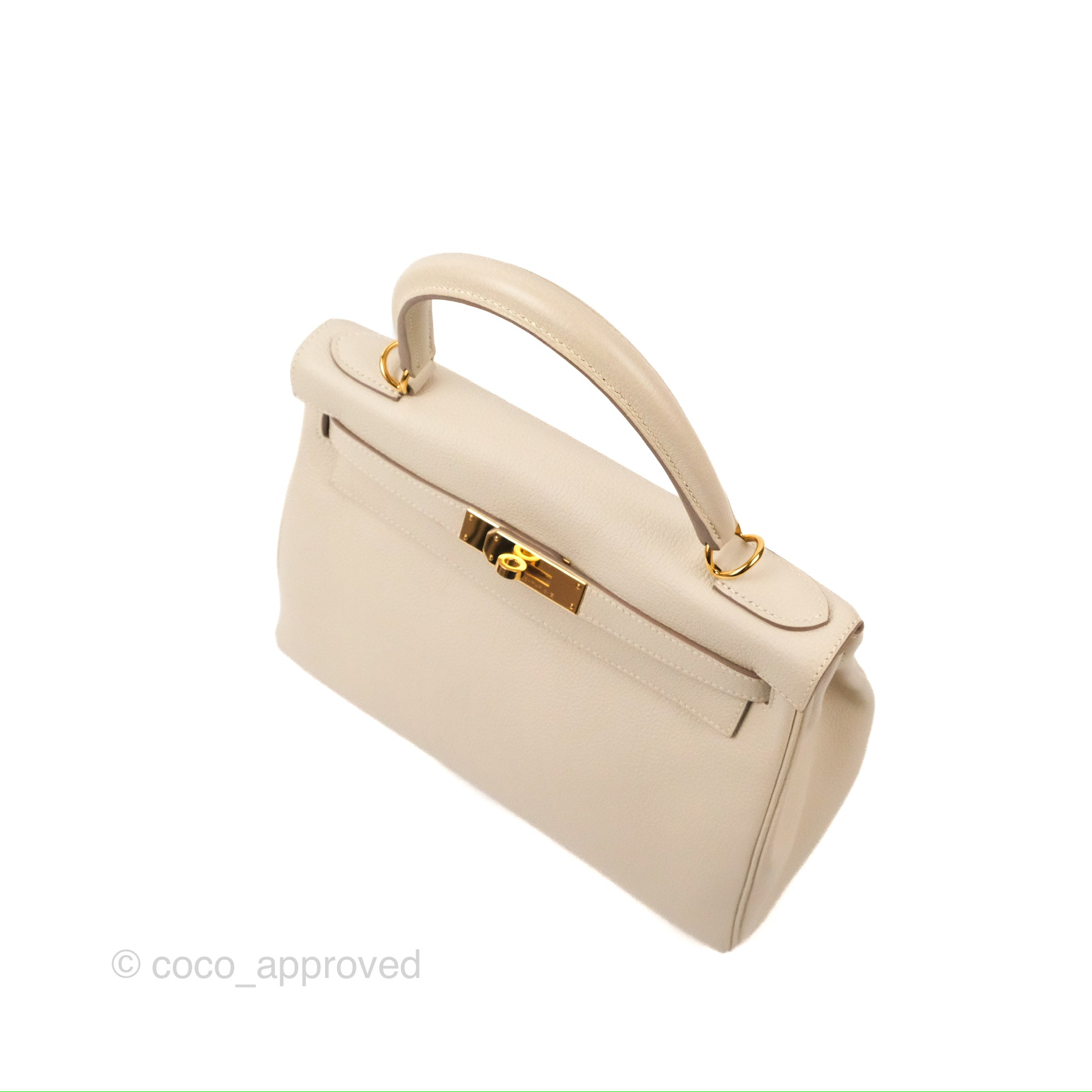 JUST ARRIVED ! BRAND NEW ! Hermes Kelly 32 Retourne Classic Gold in Togo  Leather Gold Hardware - The Attic Place