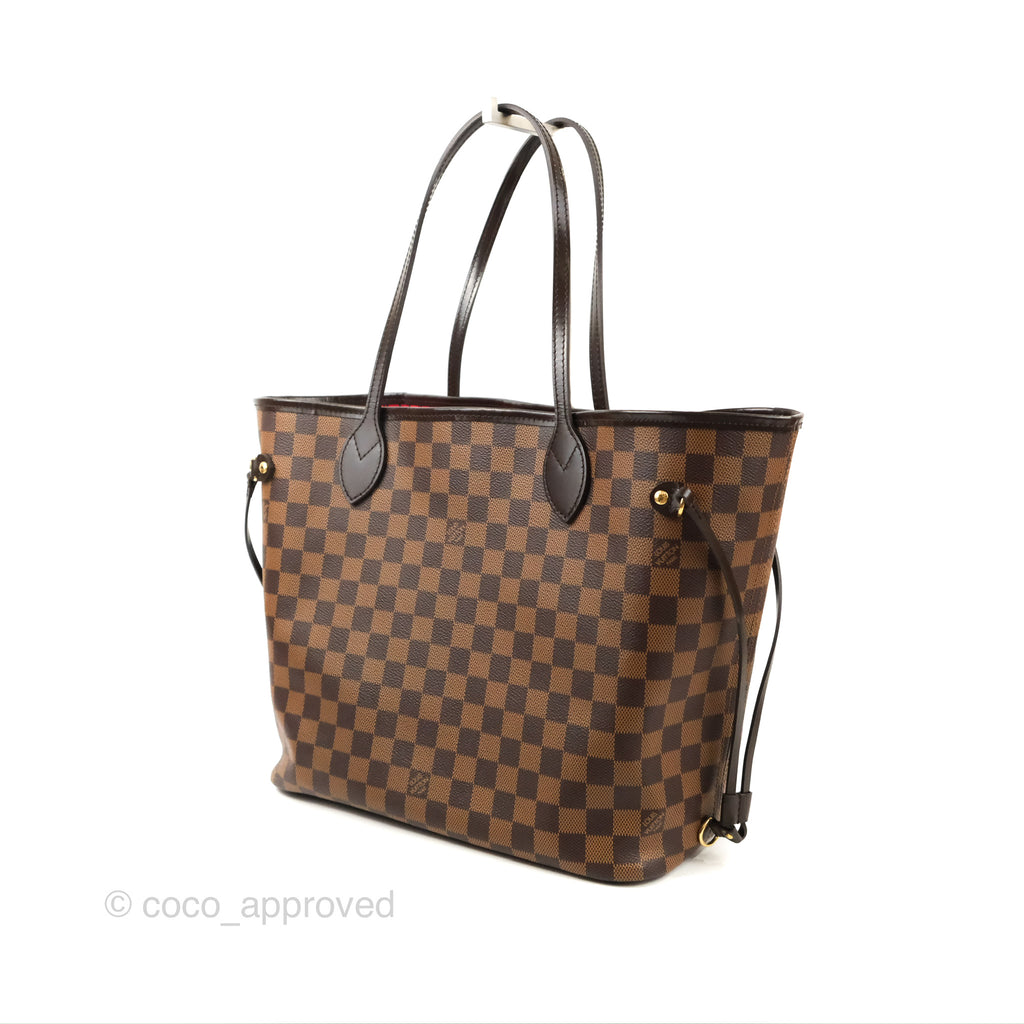 Louis Vuitton Neverfull MM Tote Bag Damier Ebene Canvas