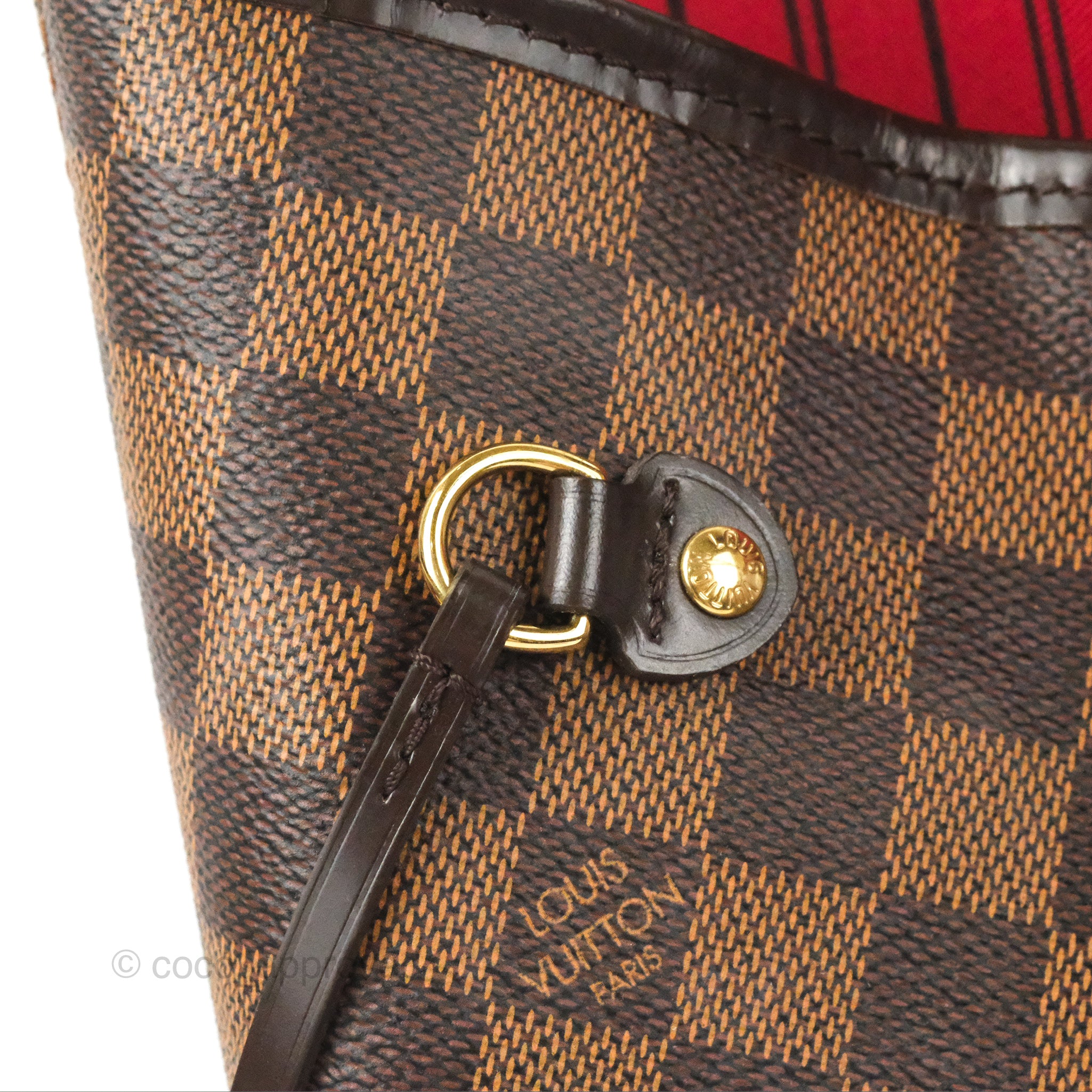 Louis Vuitton Neverfull Mm Ebene Tote Bag Brown Leather ref.609938 - Joli  Closet