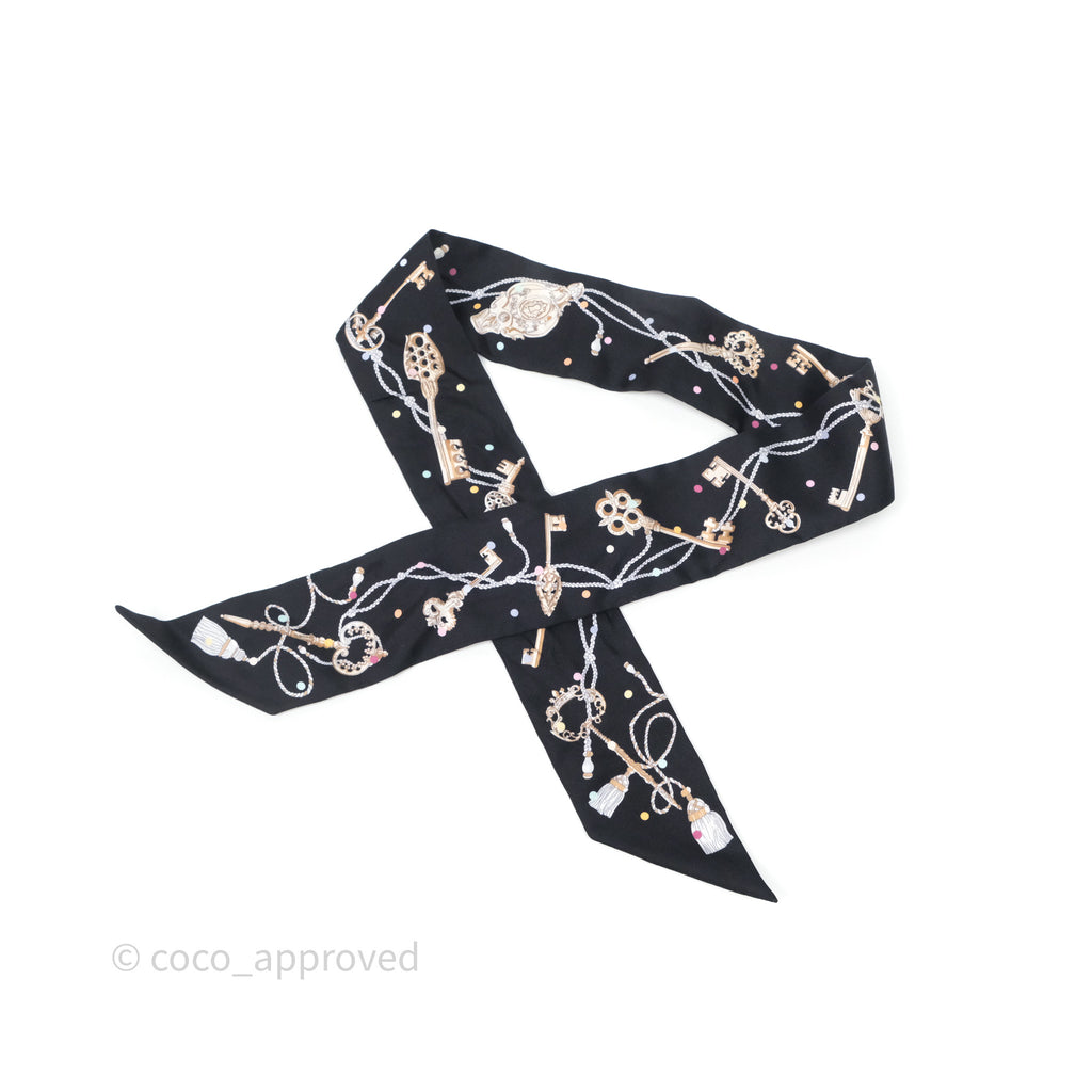 Hermes Silk Les Cles A Pois Twilly