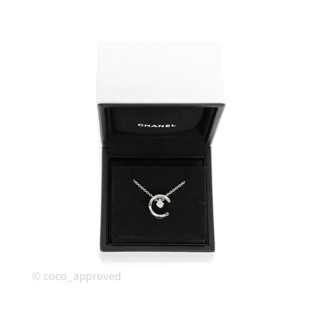 Chanel Coco Necklace 18K White Gold Diamonds