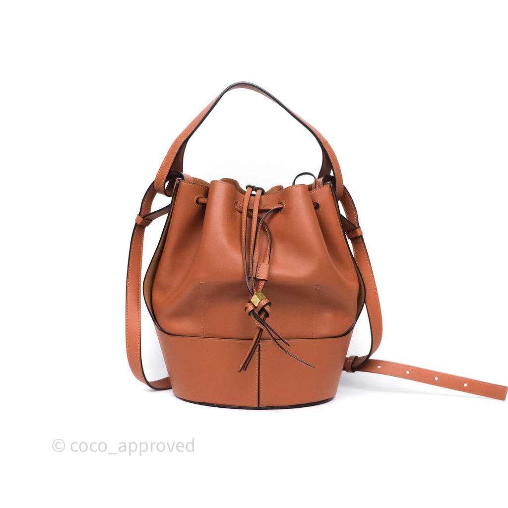Loewe Medium Balloon Bucket Bag Tan Calfskin