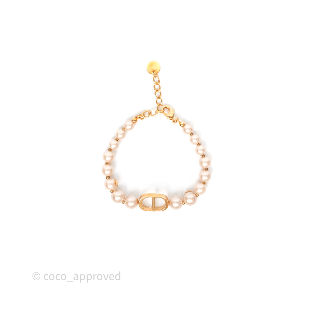 Christian Dior 30 Montaigne Pearl Bracelet Pink