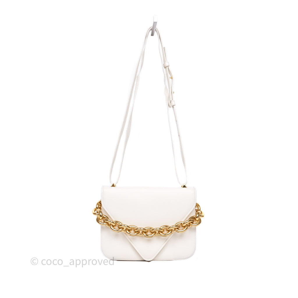 Bottega Veneta Small Mount Envelope Bag White