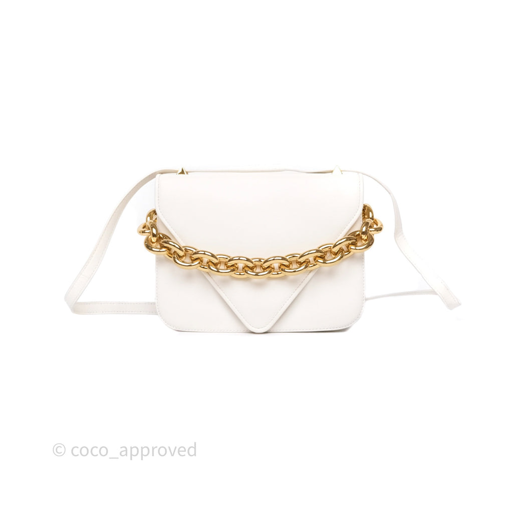 Bottega Veneta Small Mount Envelope Bag White