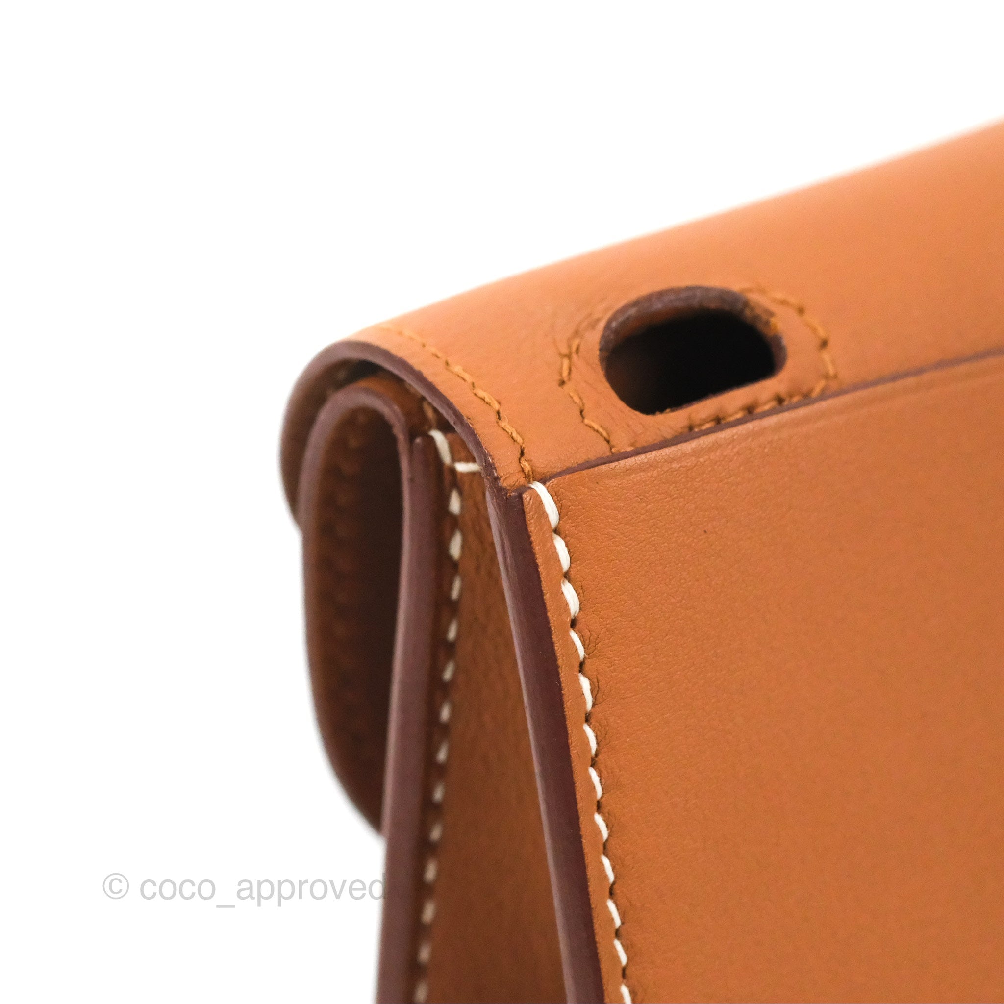 Hermès Mini Halzan Gold Evercolour Palladium Hardware – Coco