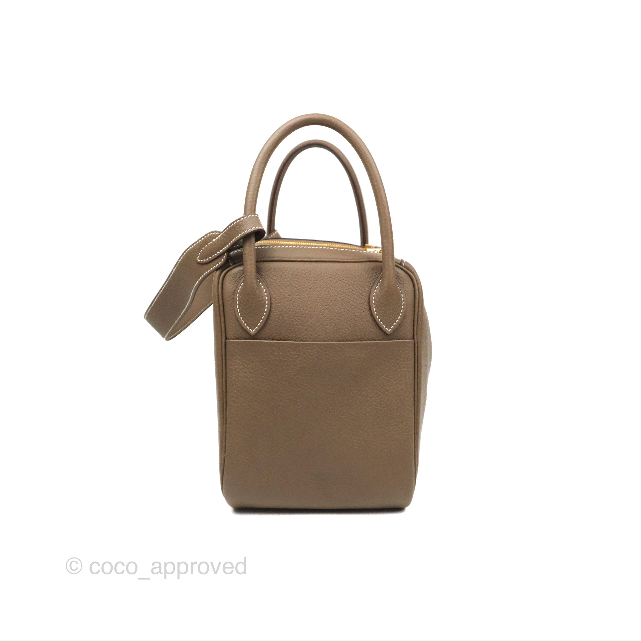 Hermès Lindy 30 Etoupe Clemence Gold Hardware – Coco Approved Studio