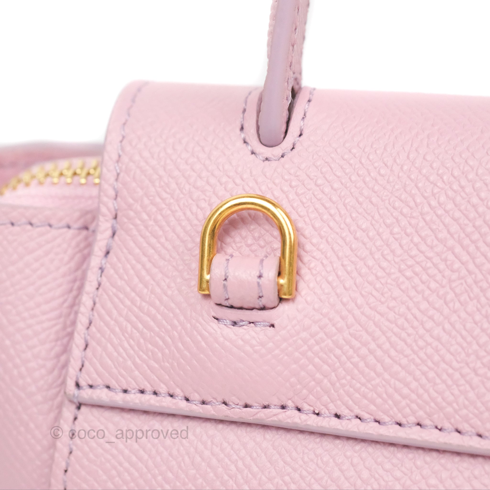 Celine Belt Bag Textured Leather Pico Pink 1320004