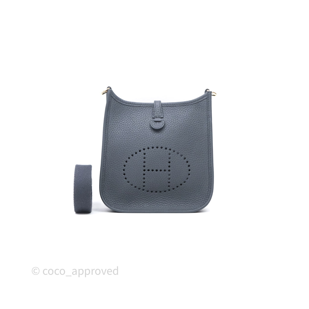 Hermès Mini Evelyne 16 Gris Misty H0 Amazone Palladium Hardware