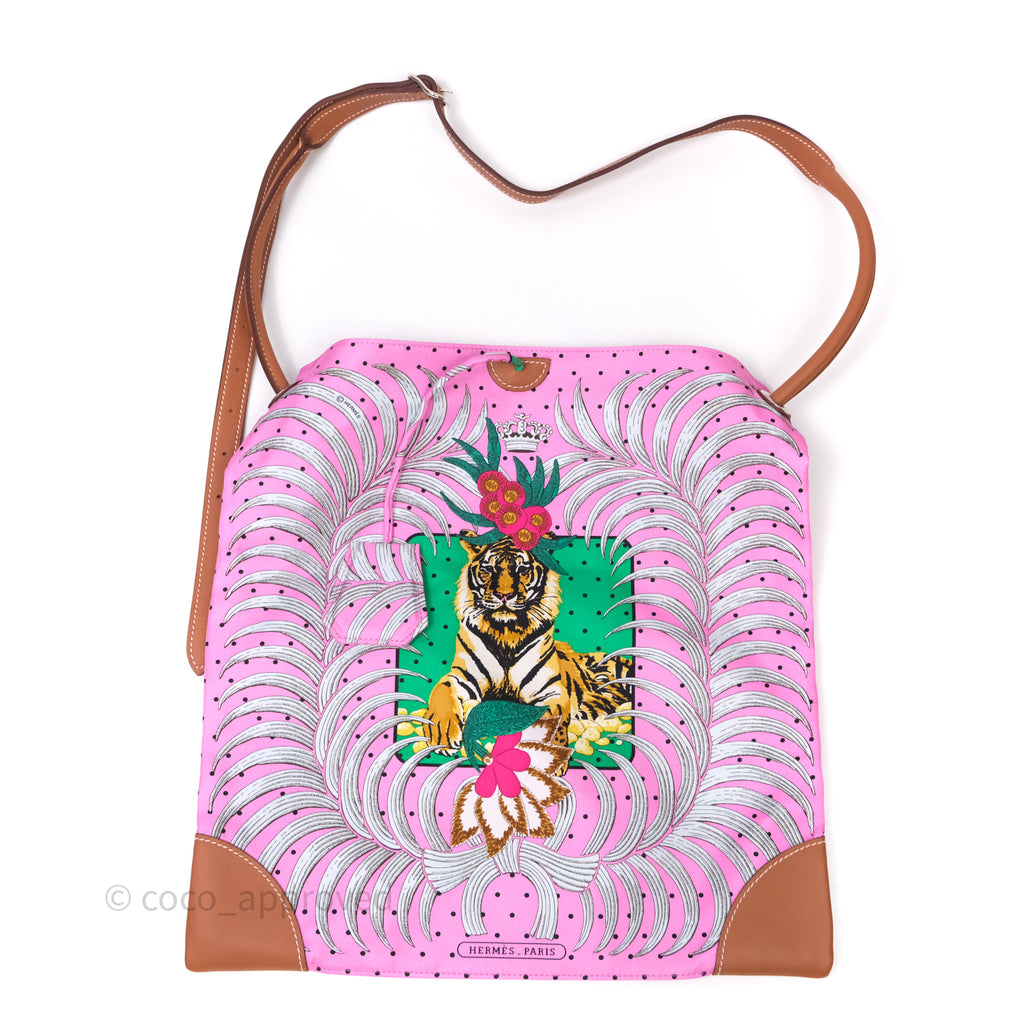 Hermès Silk City Bag Tiger Royal Pink