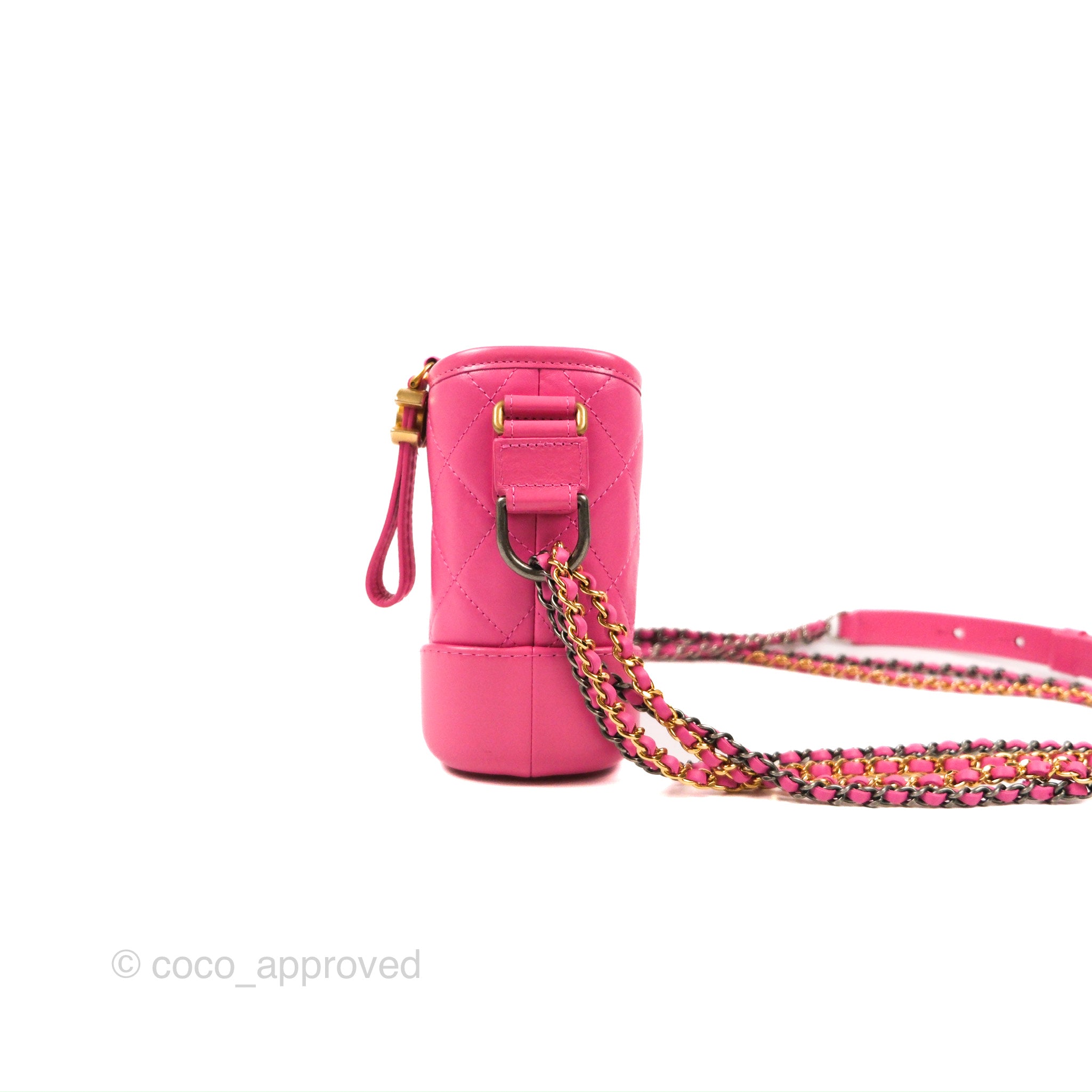 Chanel Quilted Small Gabrielle Hobo Pink Aged Calfskin Mixed Hardware –  Coco Approved Studio