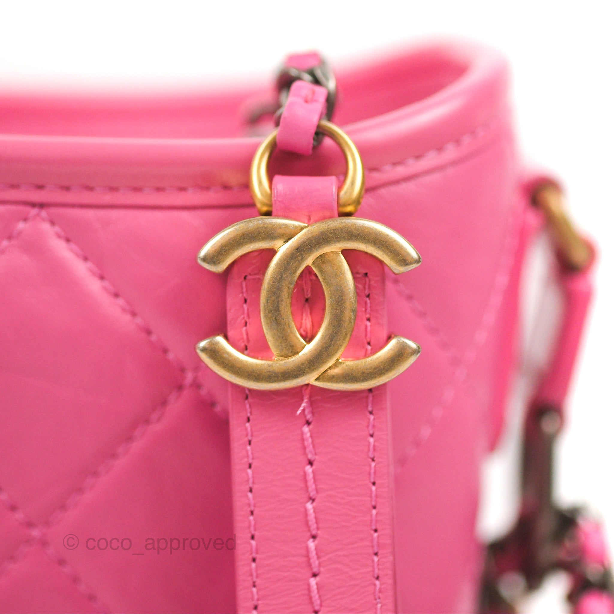 Chanel Pink Quilted Leather Small Gabrielle Hobo Chanel