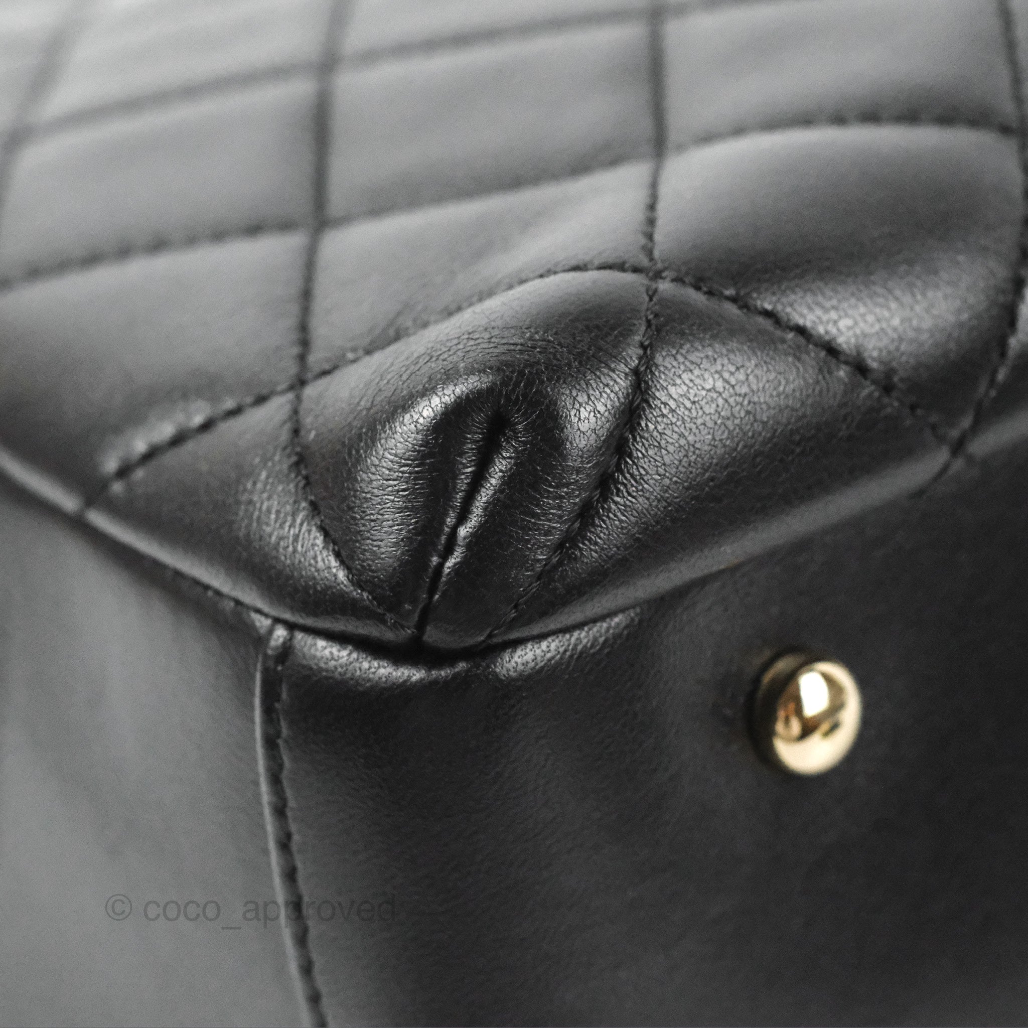 Chanel New Mini Bowling Bag Sheepskin In Black - Praise To Heaven