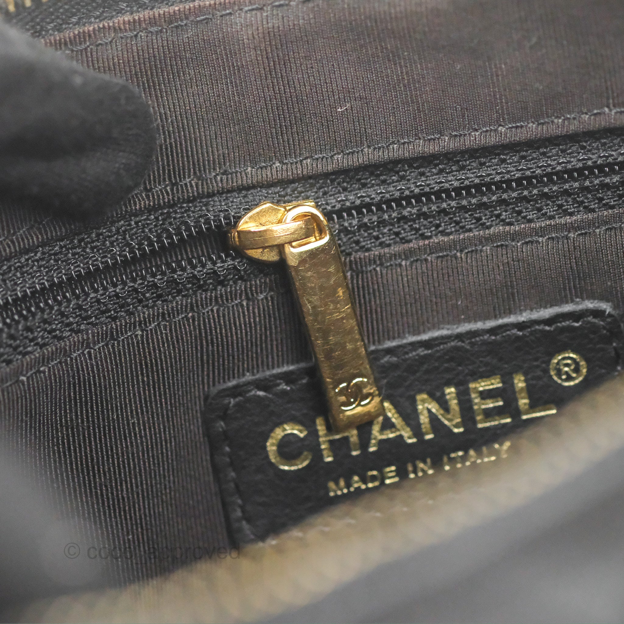 Chanel Quilted CC Timeless Caviar Pochette Black Caviar Gold Hardware –  Coco Approved Studio