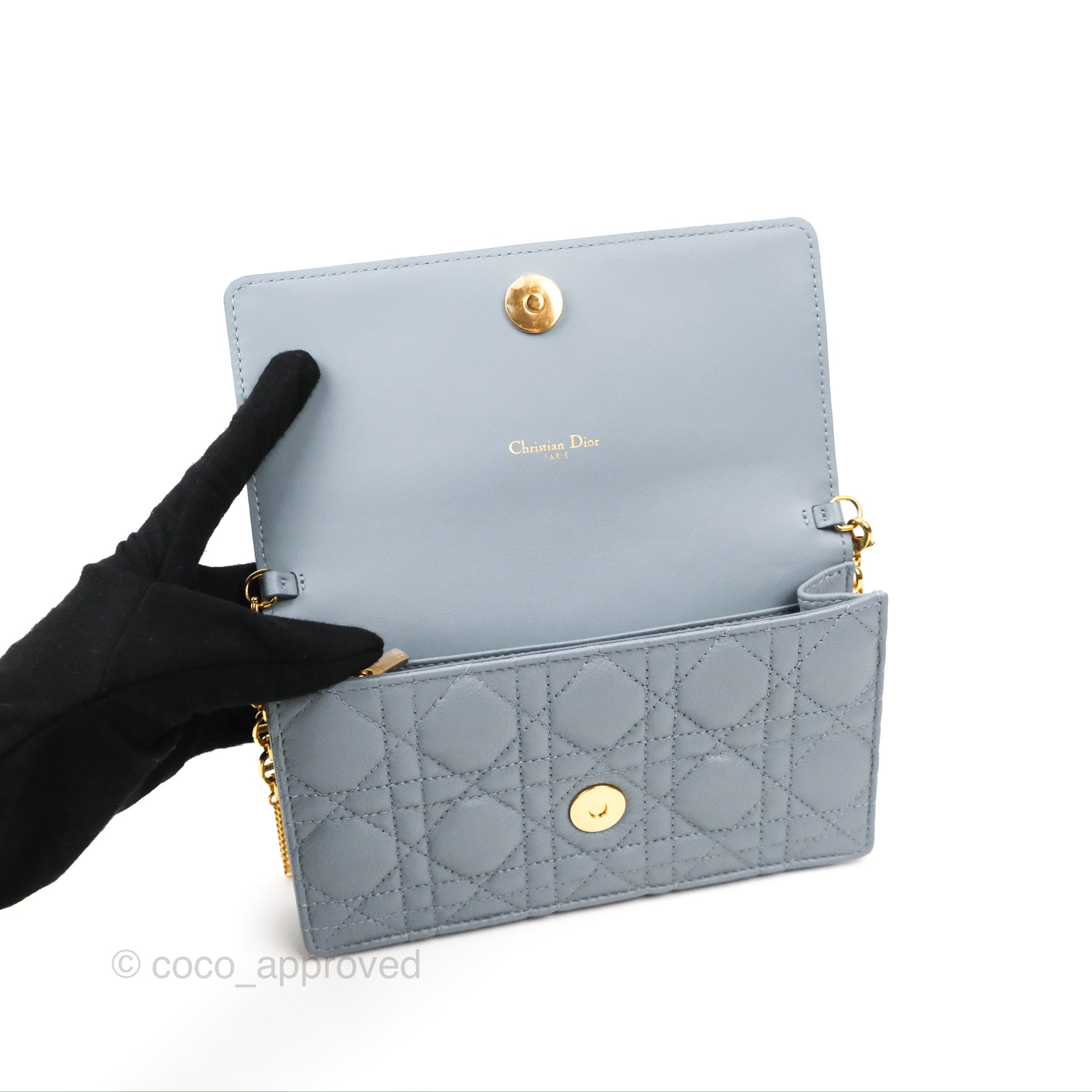 Dior Caro Pouch With Chain - Kaialux