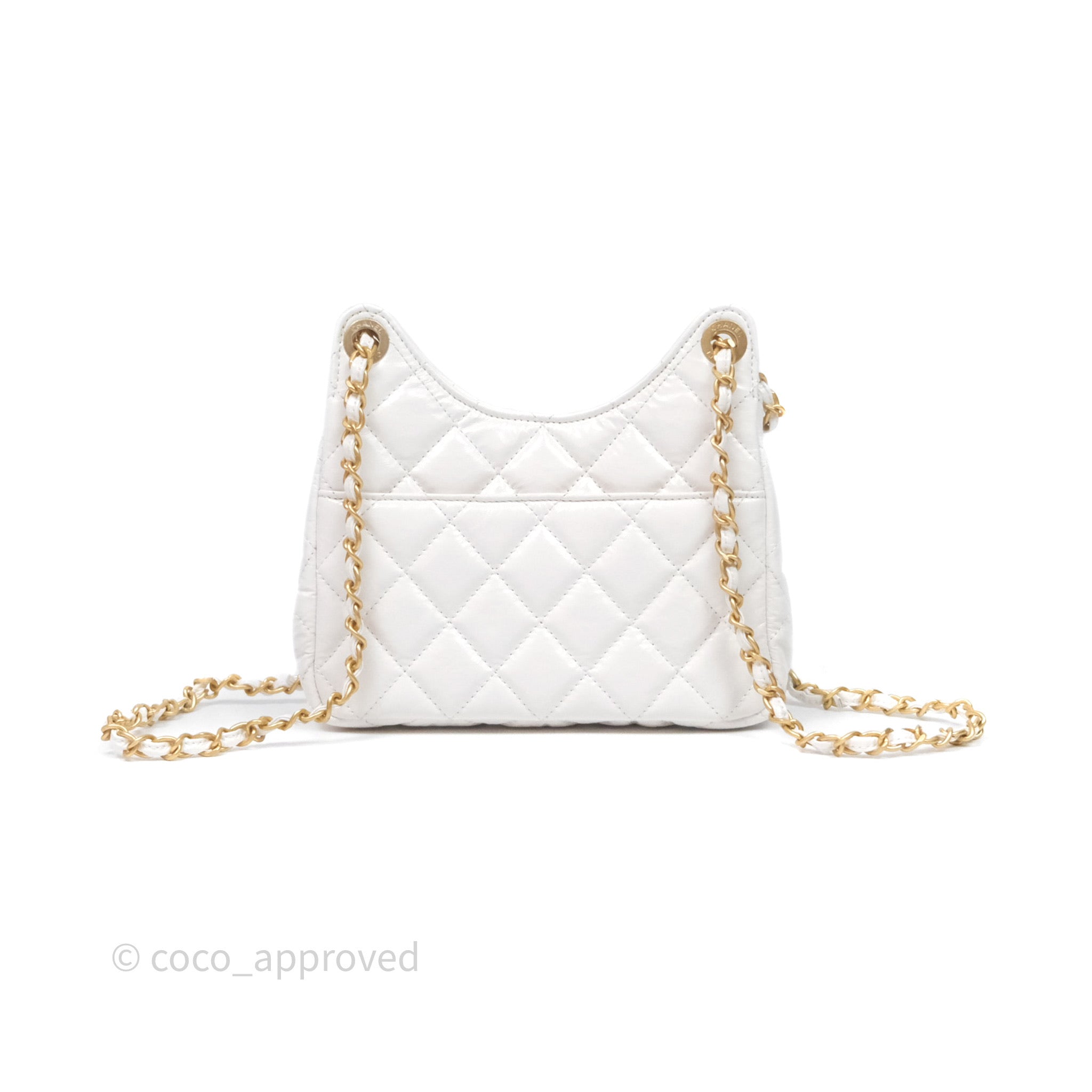 CHANEL はこるこ‼️ CHANEL Calf Leather Silver CC Logo Chain Shoulder Bag #2699