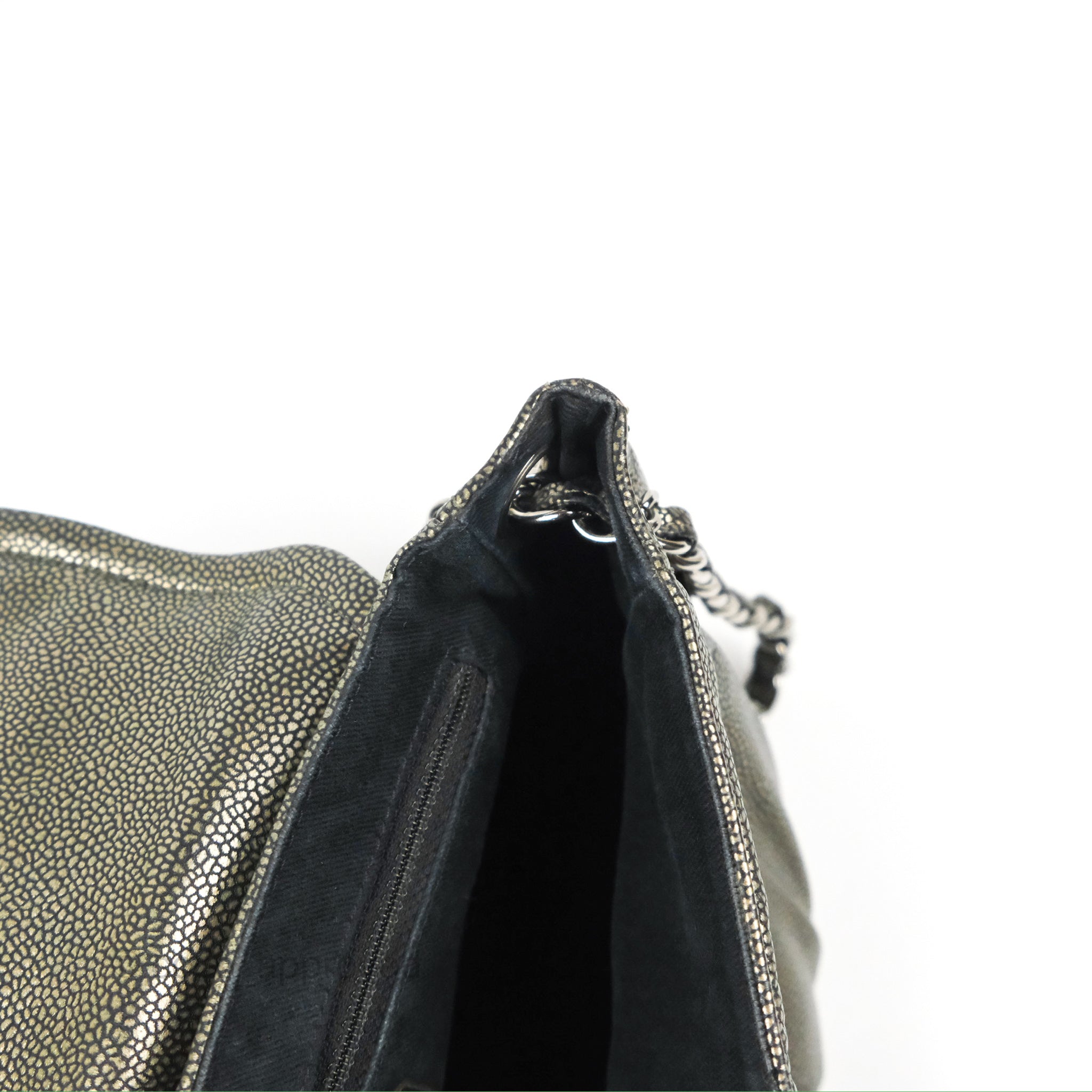 ⭐︎moonHender Scheme hand bag flap S Chanel Half Moon Blue Large Flap Bag For Sale at 1stDibs