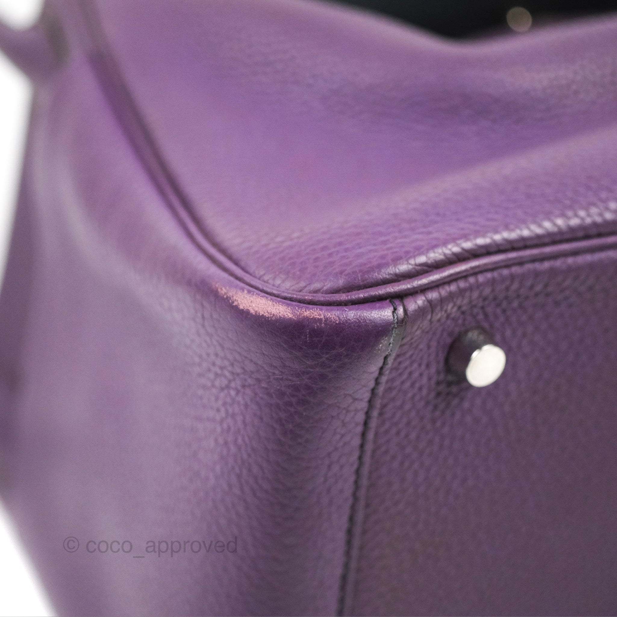 Hermès Lindy 30 Purple Clemence Palladium Hardware – Coco Approved Studio