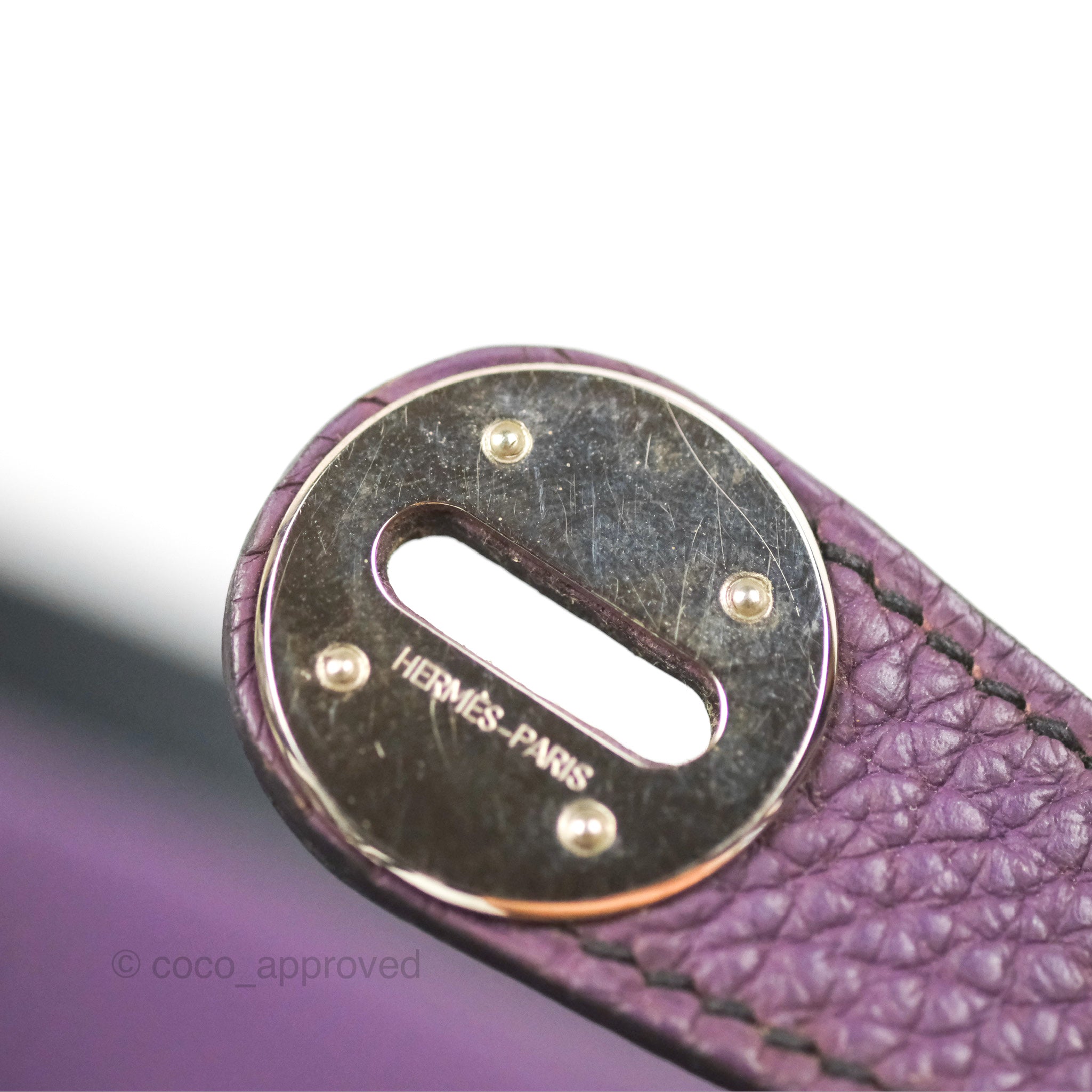 Hermès Lindy 30 Purple Clemence Palladium Hardware – Coco Approved