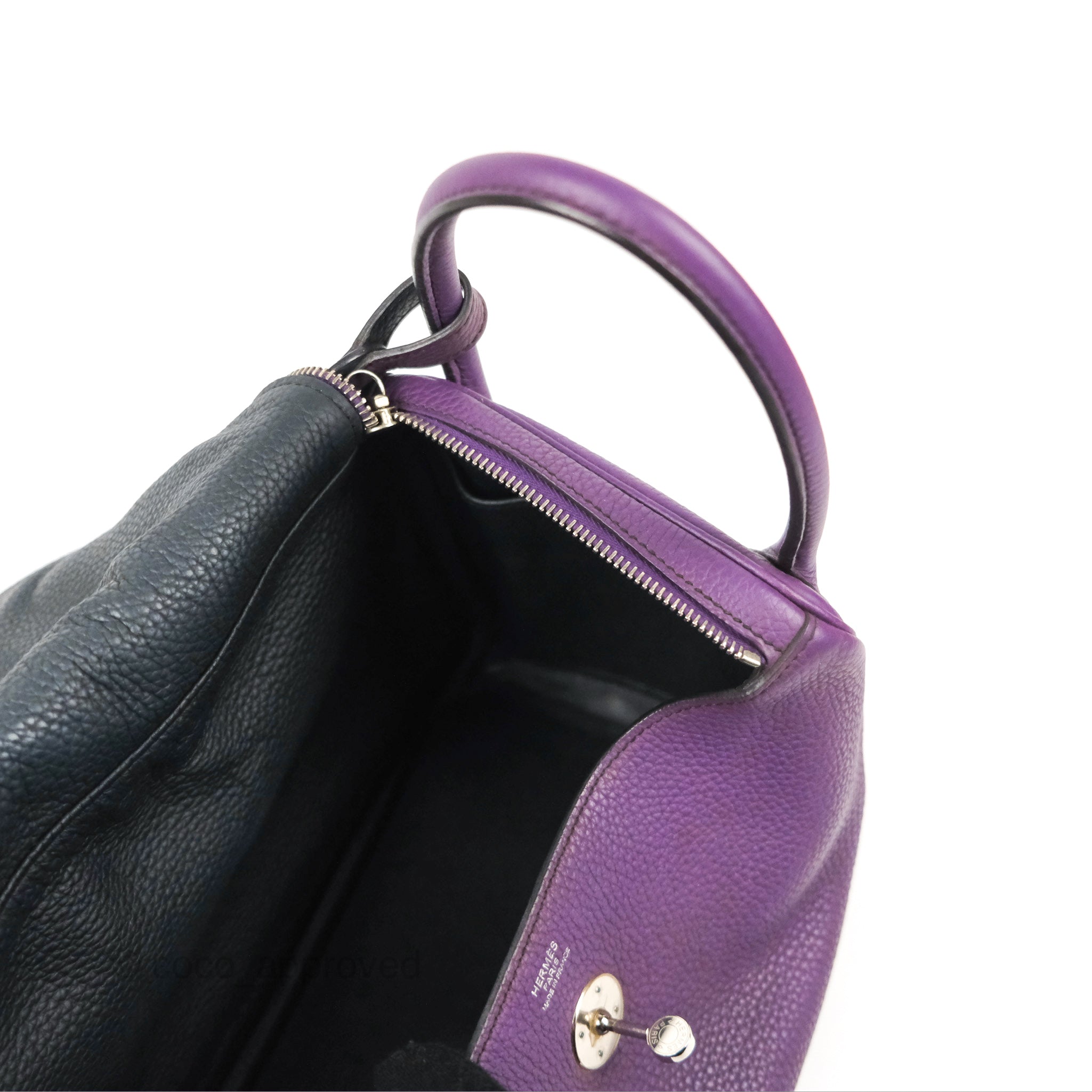 Hermès Lindy 30 Purple Clemence Palladium Hardware – Coco Approved Studio