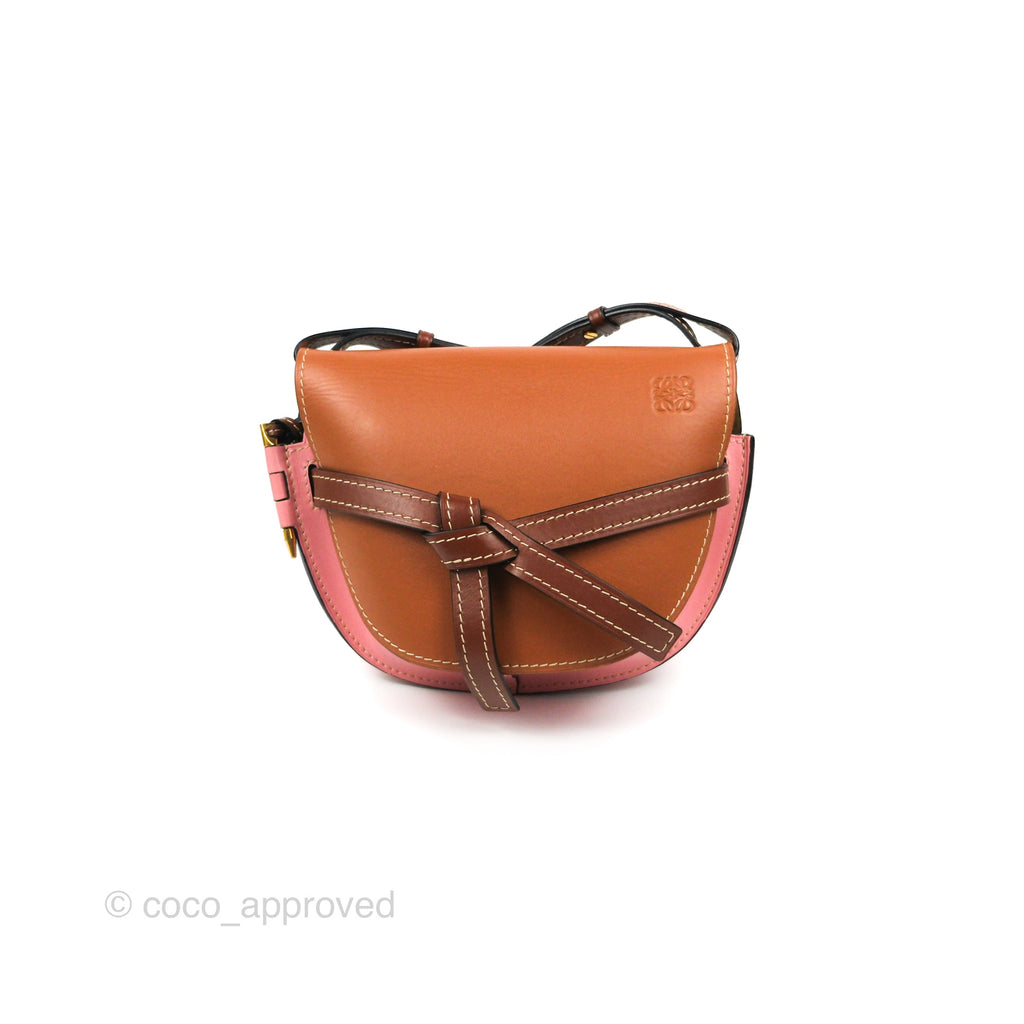 Orange Loewe Mini Gate Crossbody Bag