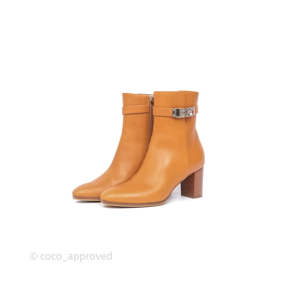 Hermès Saint Germain Ankle Boot Naturel Size 36