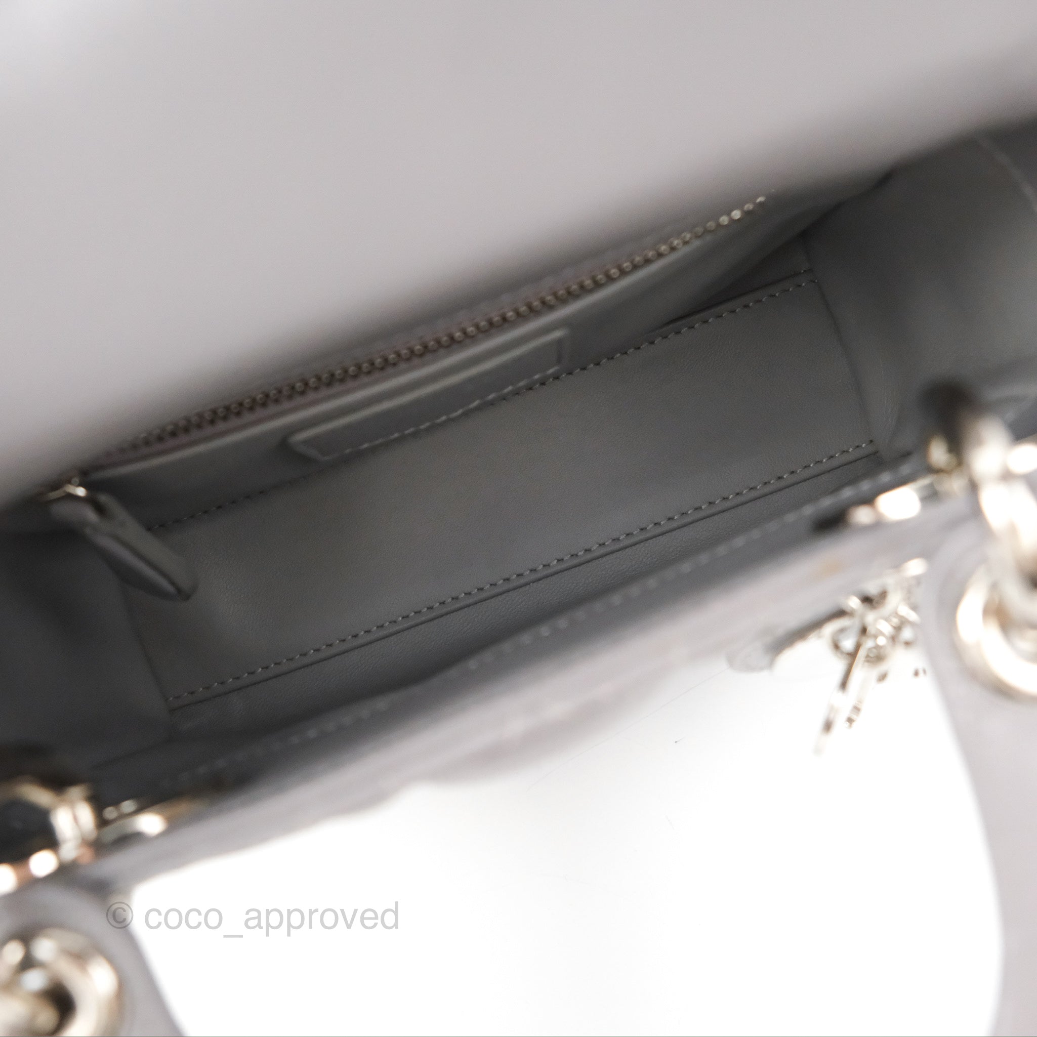 Christian Dior Lady Dior Small Dior or My ABCDIOR Lady Dior Bag 2023 Ss, Silver