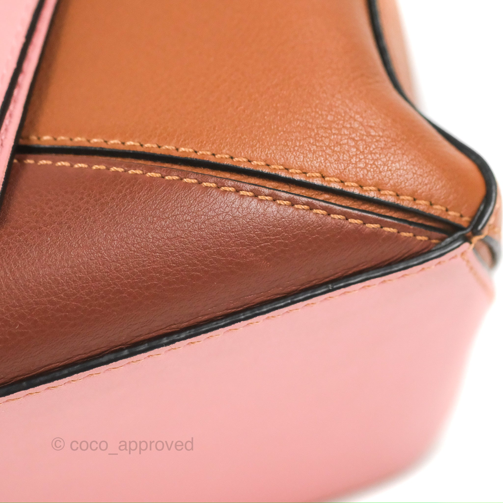 Loewe Small Puzzle Bag Blush Tan Calfskin – Coco Approved Studio