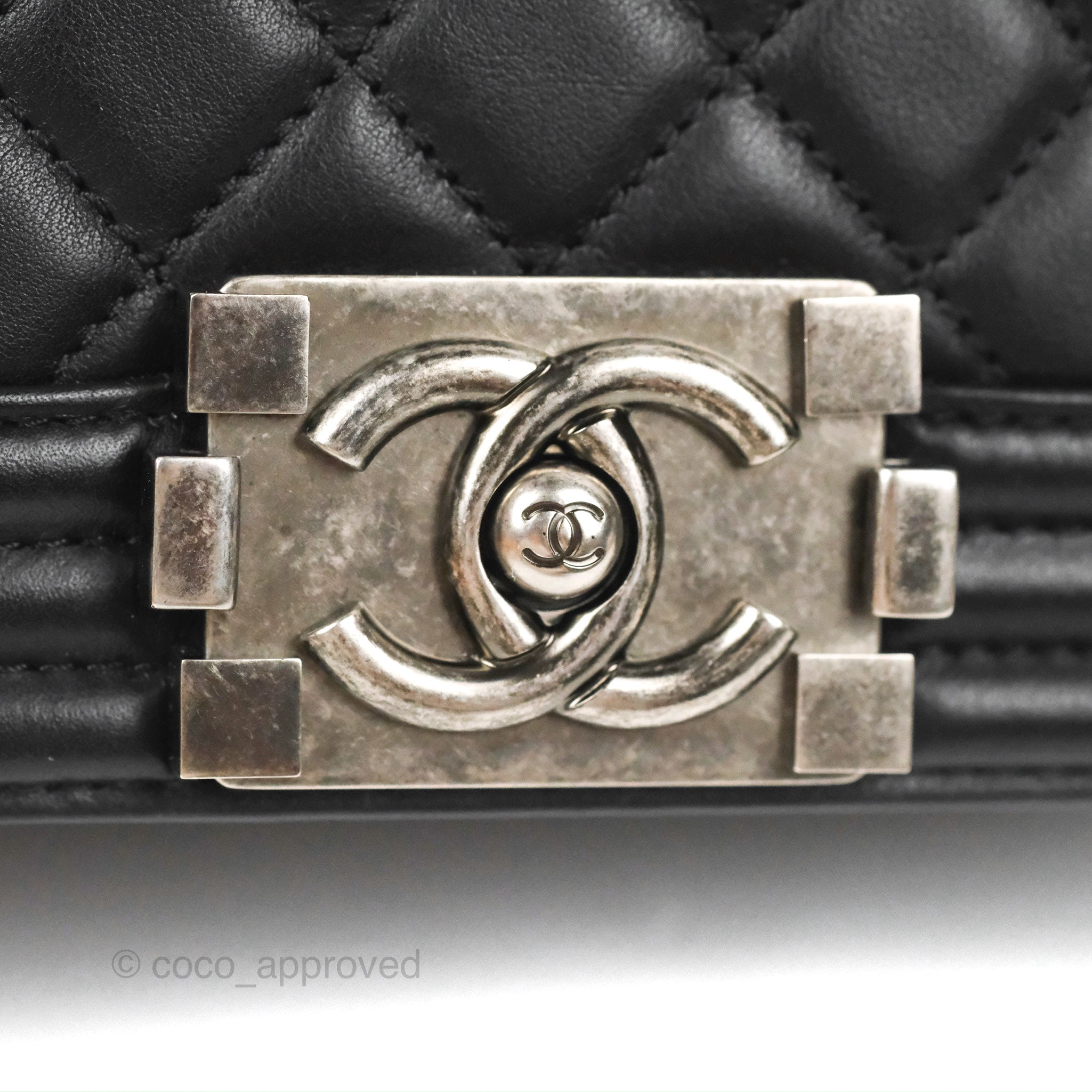 Chanel Small Boy Black Calfskin Ruthenium Hardware – Coco Approved Studio