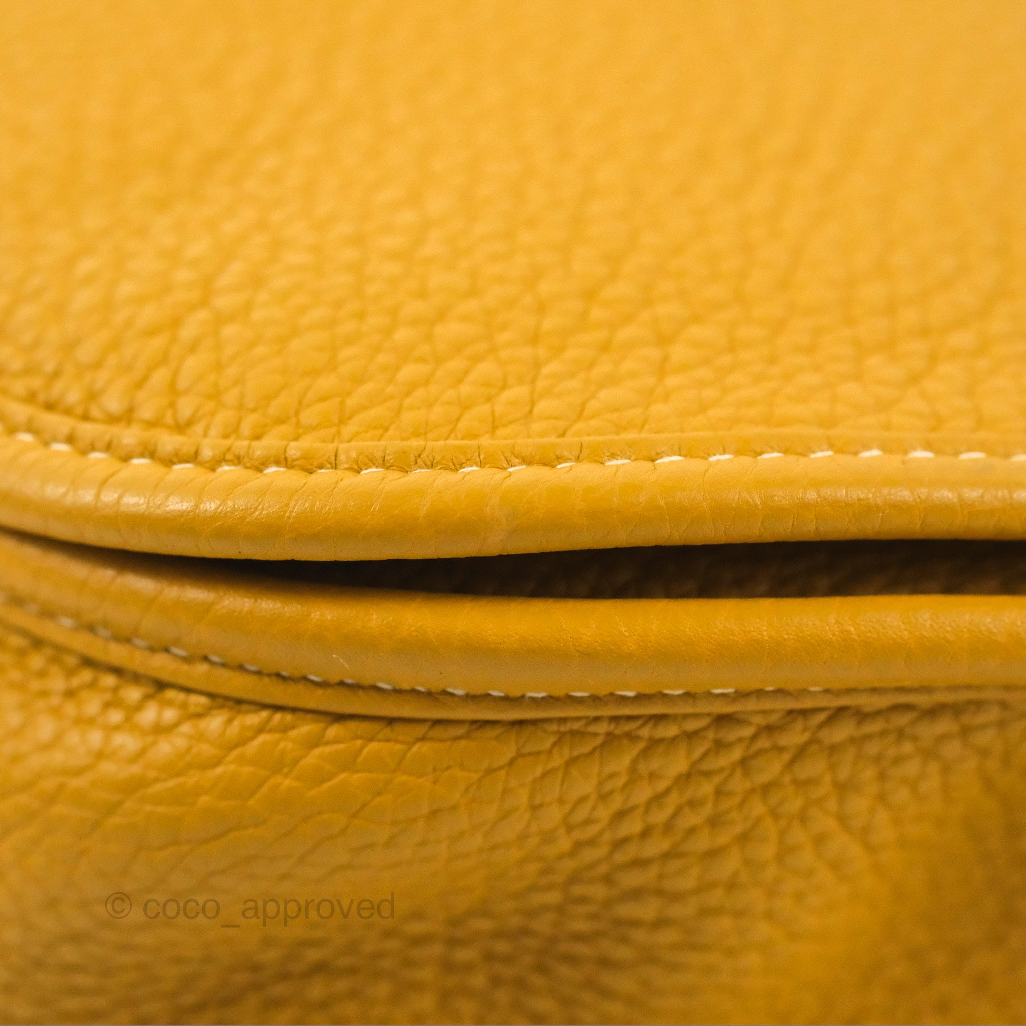Hermès Evelyne Caramel Patent leather ref.24462 - Joli Closet