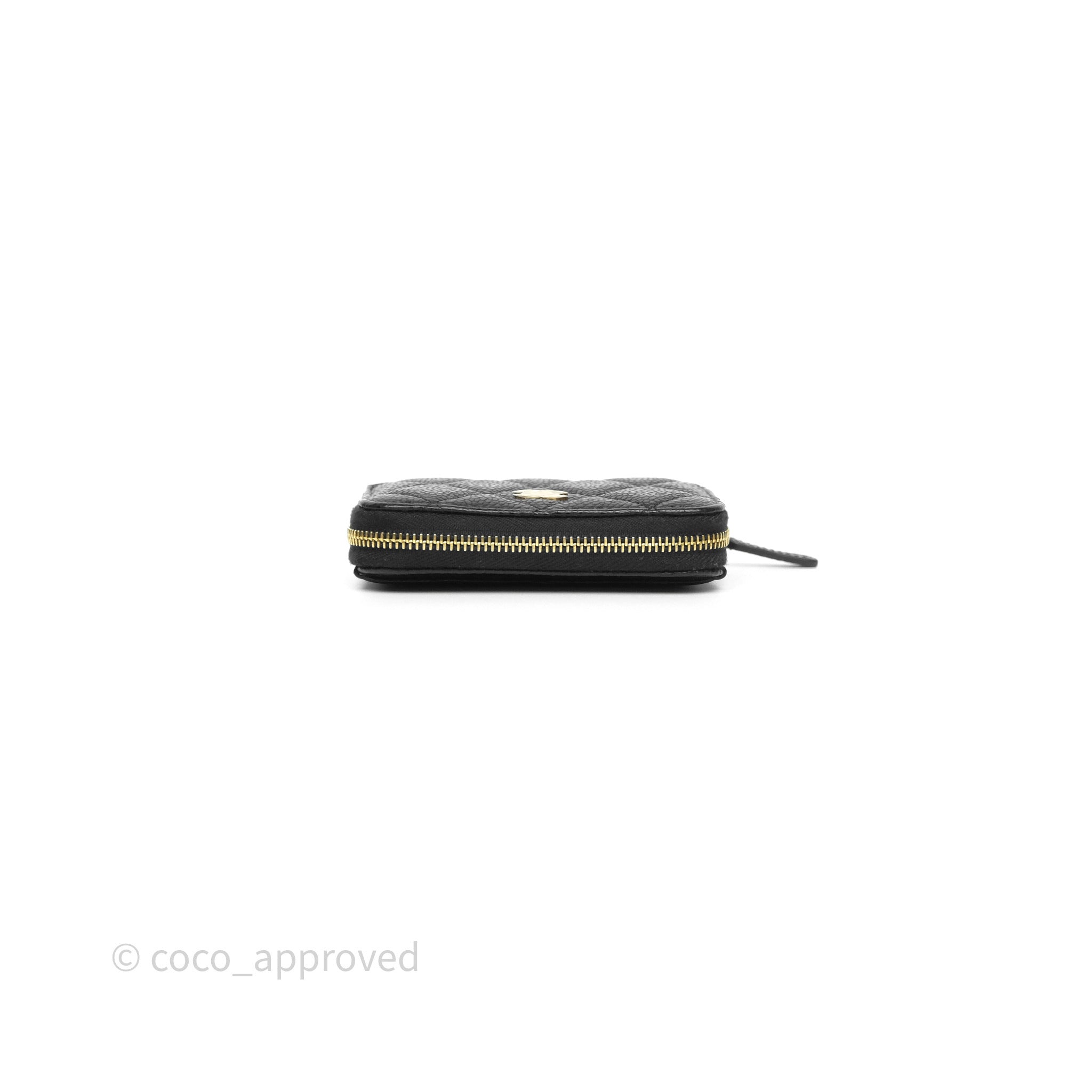 小物 CHANEL Zipped Coin Purse AP3082 Black Chanel Classic Zipped Coin Purse Black Caviar Gold Hardware