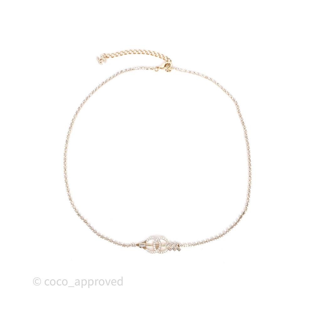 Chanel Crystal CC Chain Belt Gold Tone 23C