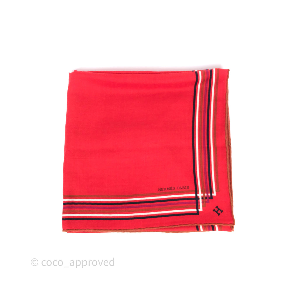 Hermès Encadre Liste au Fil Shawl Scarf 140