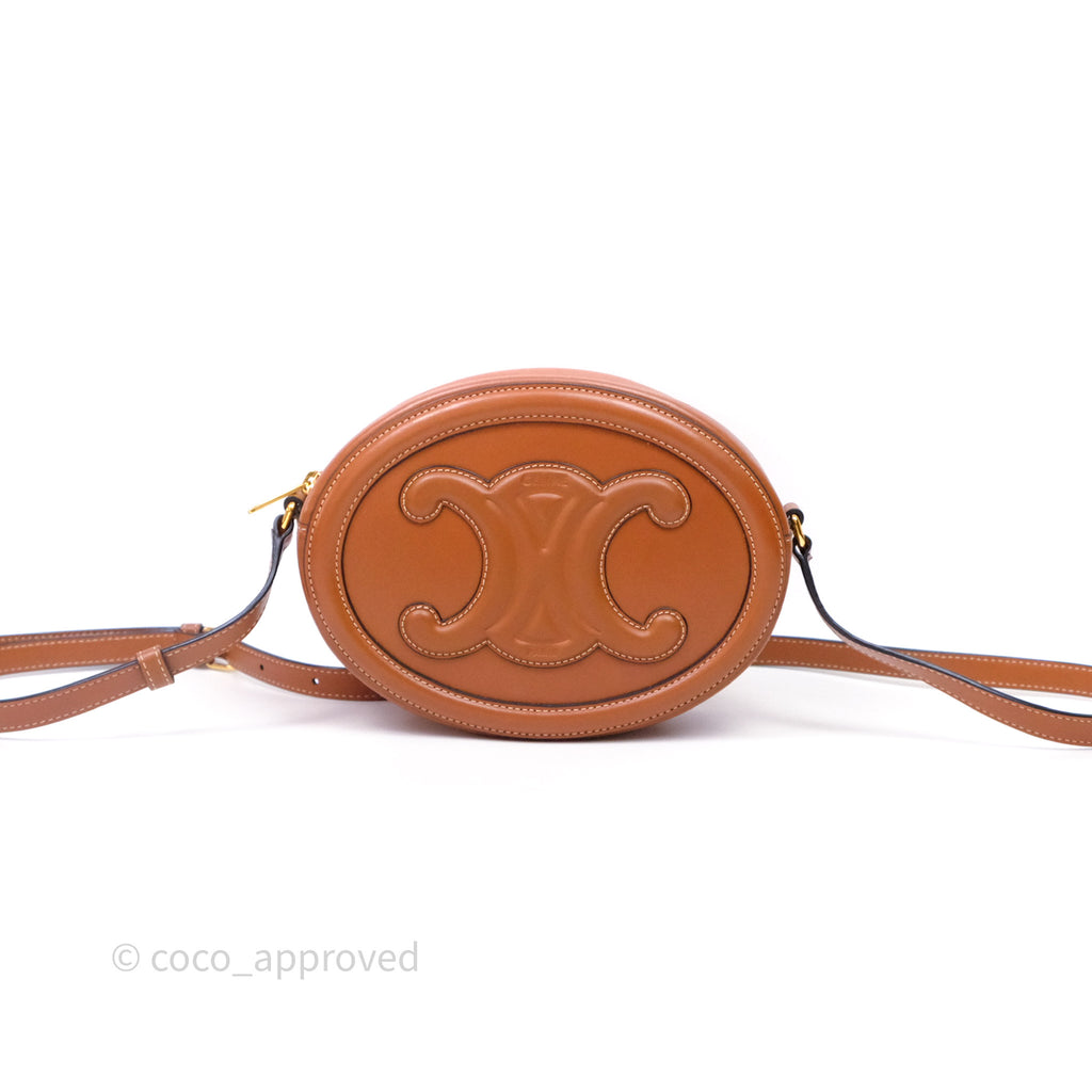 Celine Oval Bag Cuir Triophe Tan Calfskin