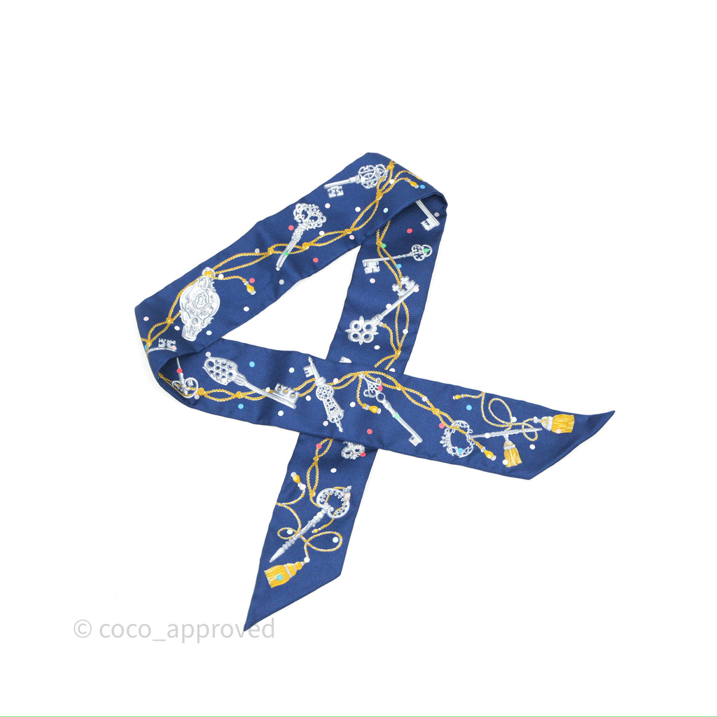 Hermes Silk Les Cles A Pois Twilly