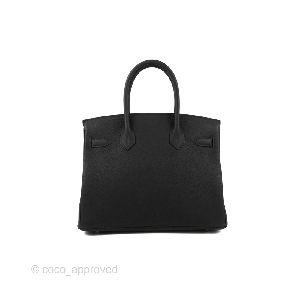 Hermès Birkin 30 Retourne Black Togo Gold Hardware – Coco Approved Studio