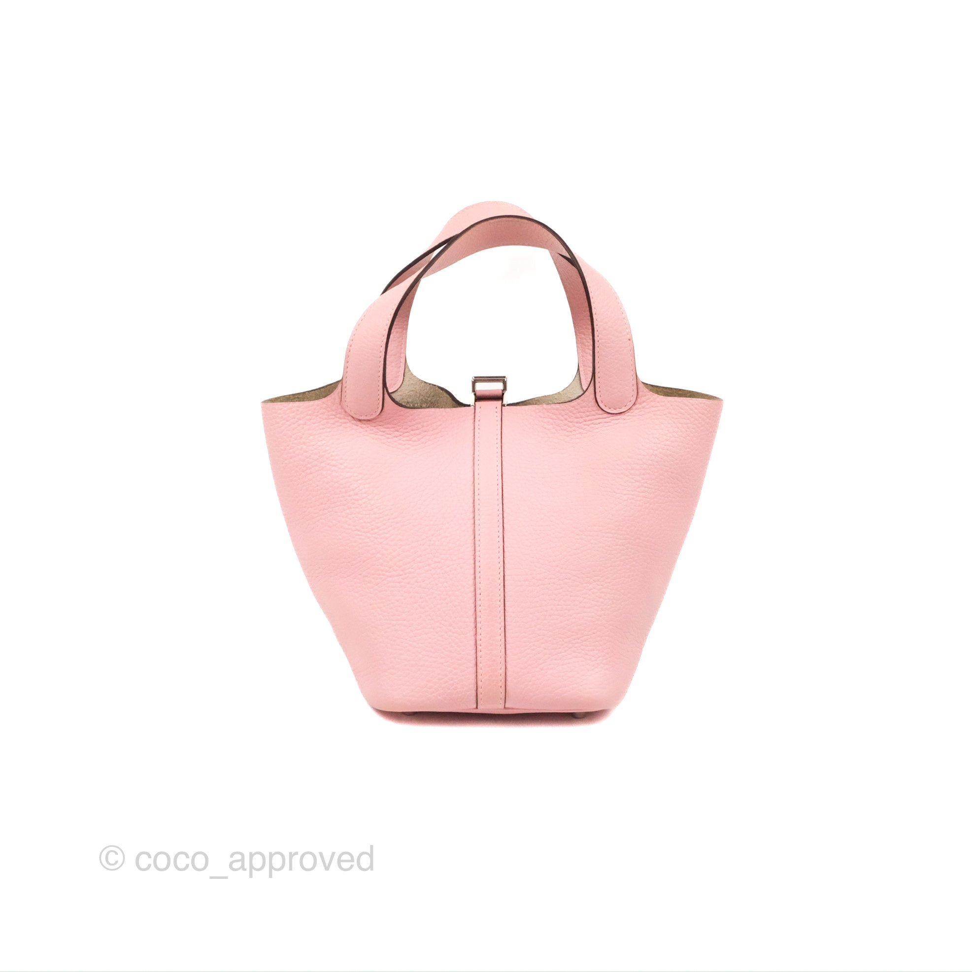Hermes In-The-Loop Bag Clemence with Swift 18 Pink 19779636